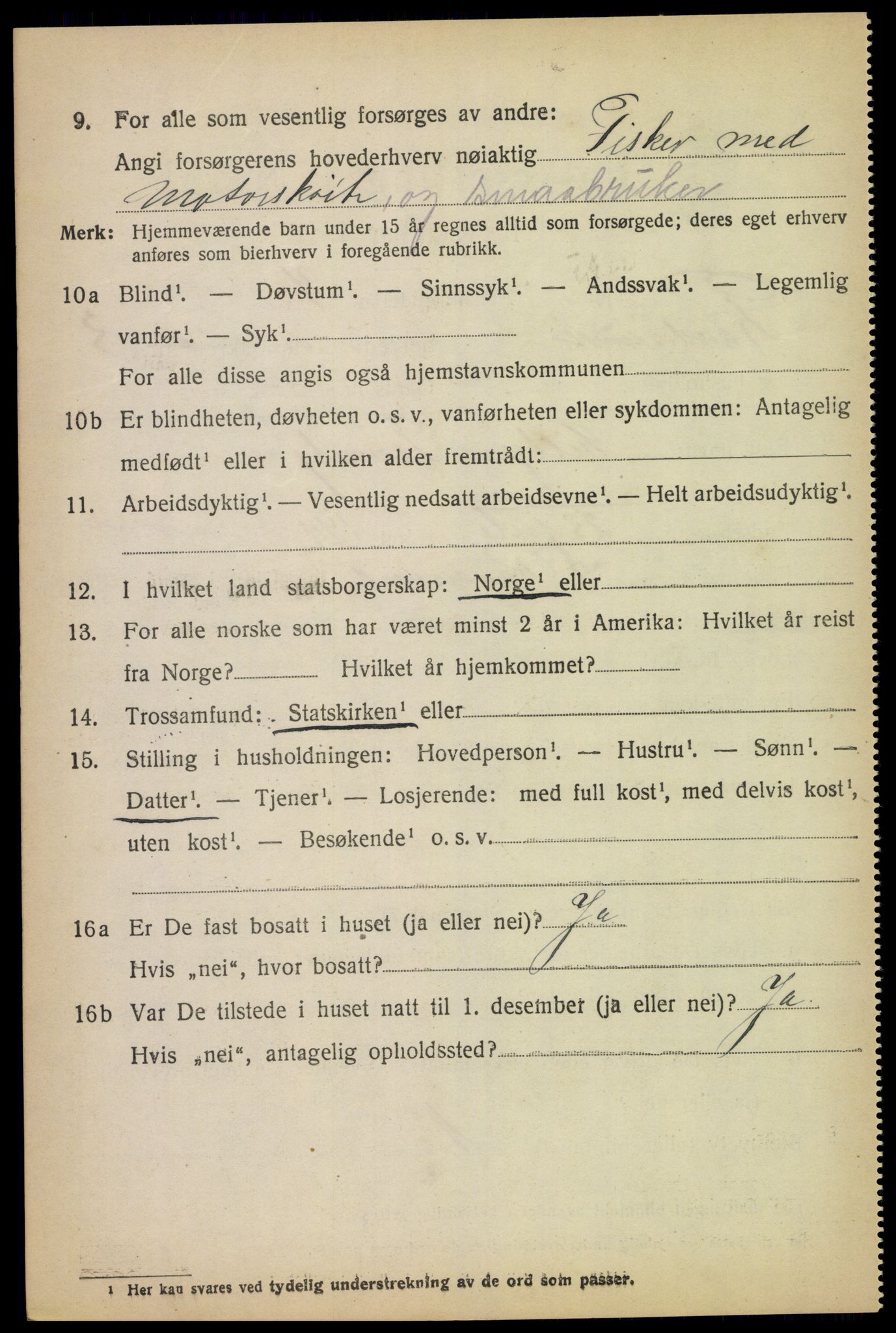 SAK, Folketelling 1920 for 1011 Randesund herred, 1920, s. 1479