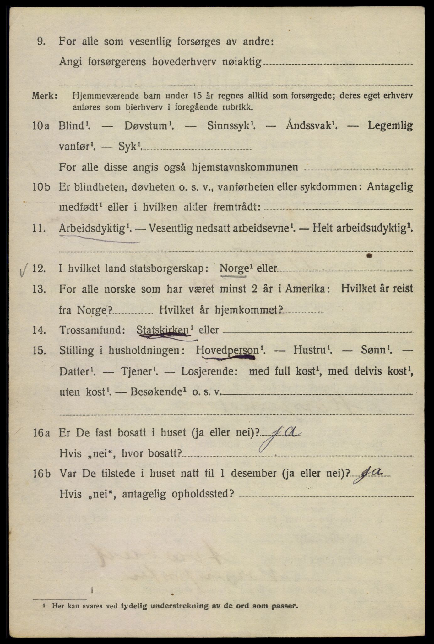 SAO, Folketelling 1920 for 0301 Kristiania kjøpstad, 1920, s. 561316