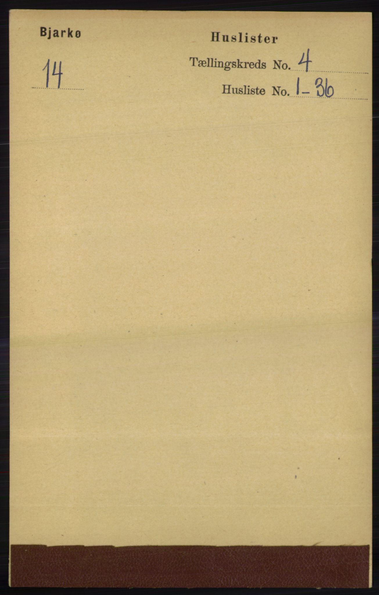 RA, Folketelling 1891 for 1915 Bjarkøy herred, 1891, s. 1871