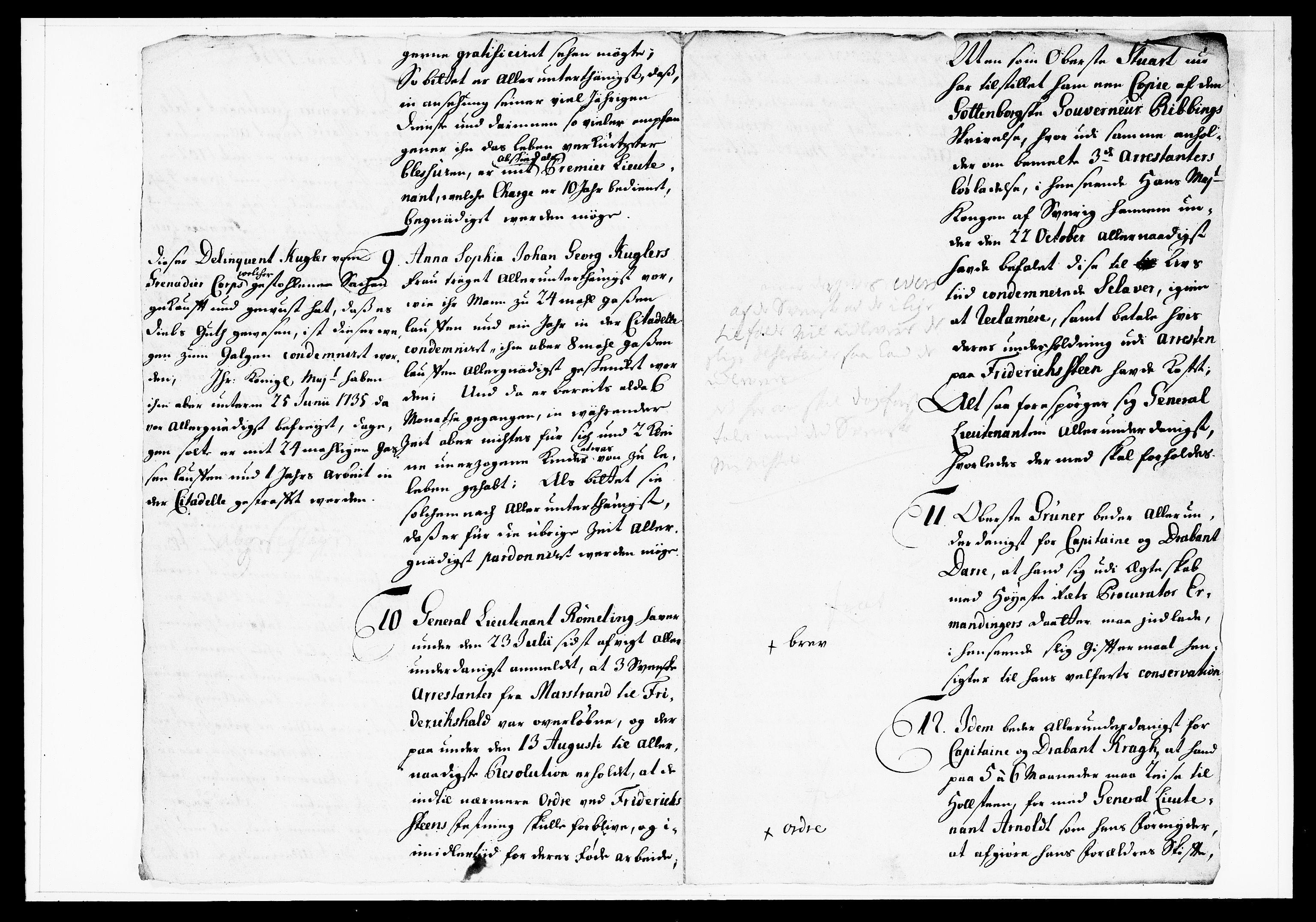 Krigskollegiet, Krigskancelliet, DRA/A-0006/-/1130-1137: Refererede sager, 1736, s. 28