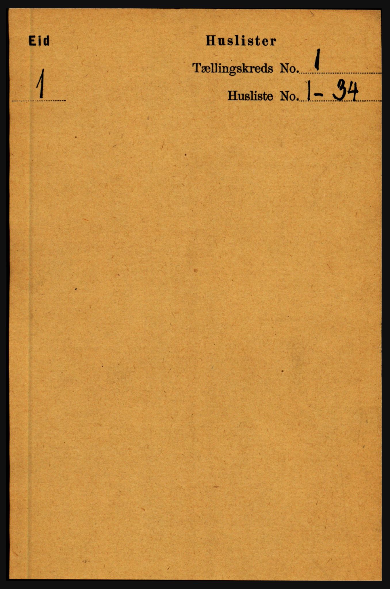 RA, Folketelling 1891 for 1443 Eid herred, 1891, s. 41