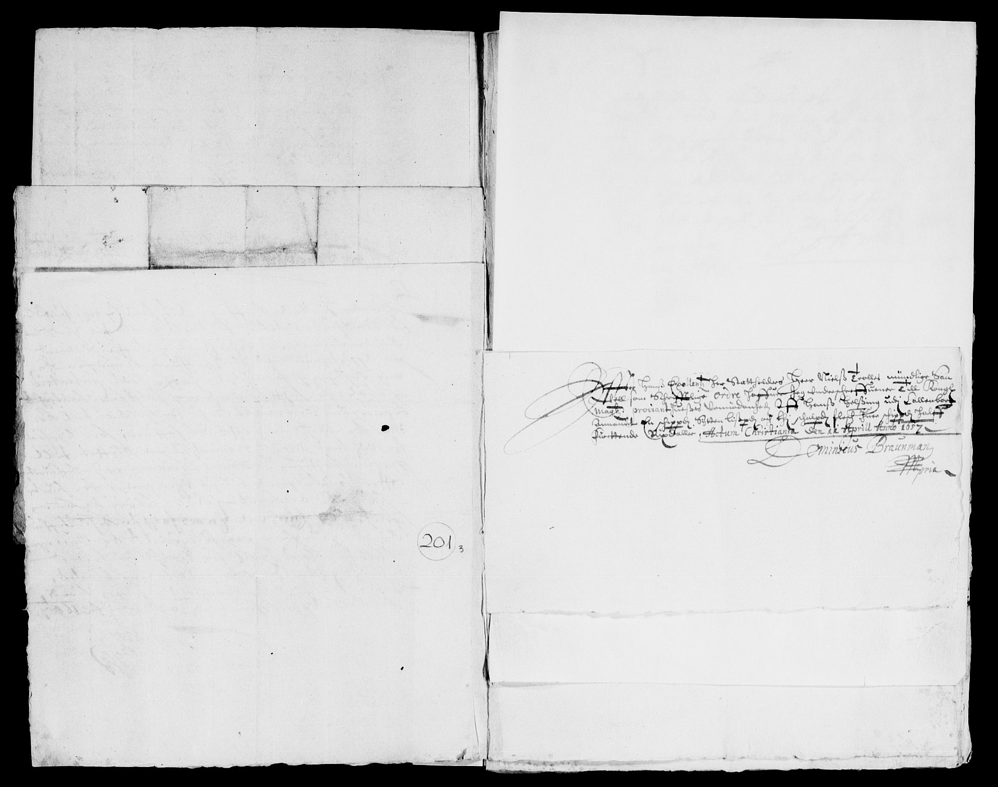 Rentekammeret inntil 1814, Reviderte regnskaper, Lensregnskaper, AV/RA-EA-5023/R/Rb/Rba/L0239: Akershus len, 1656-1657