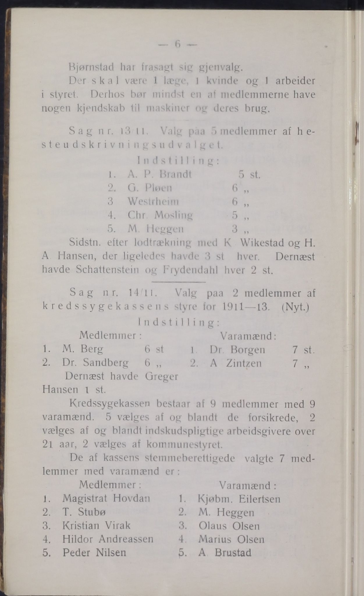 Narvik kommune. Formannskap , AIN/K-18050.150/A/Ab/L0001: Møtebok, 1911