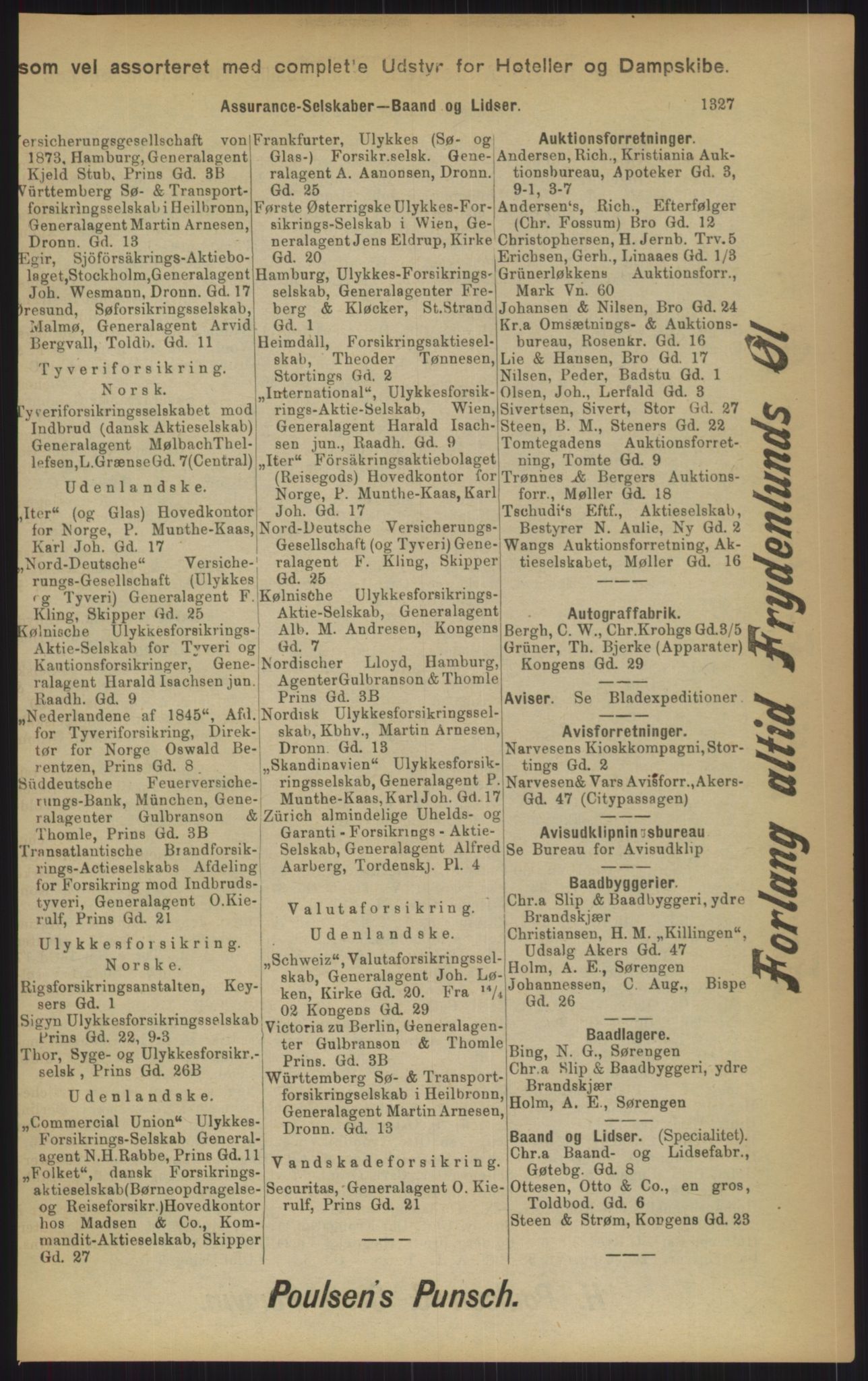 Kristiania/Oslo adressebok, PUBL/-, 1902, s. 1327