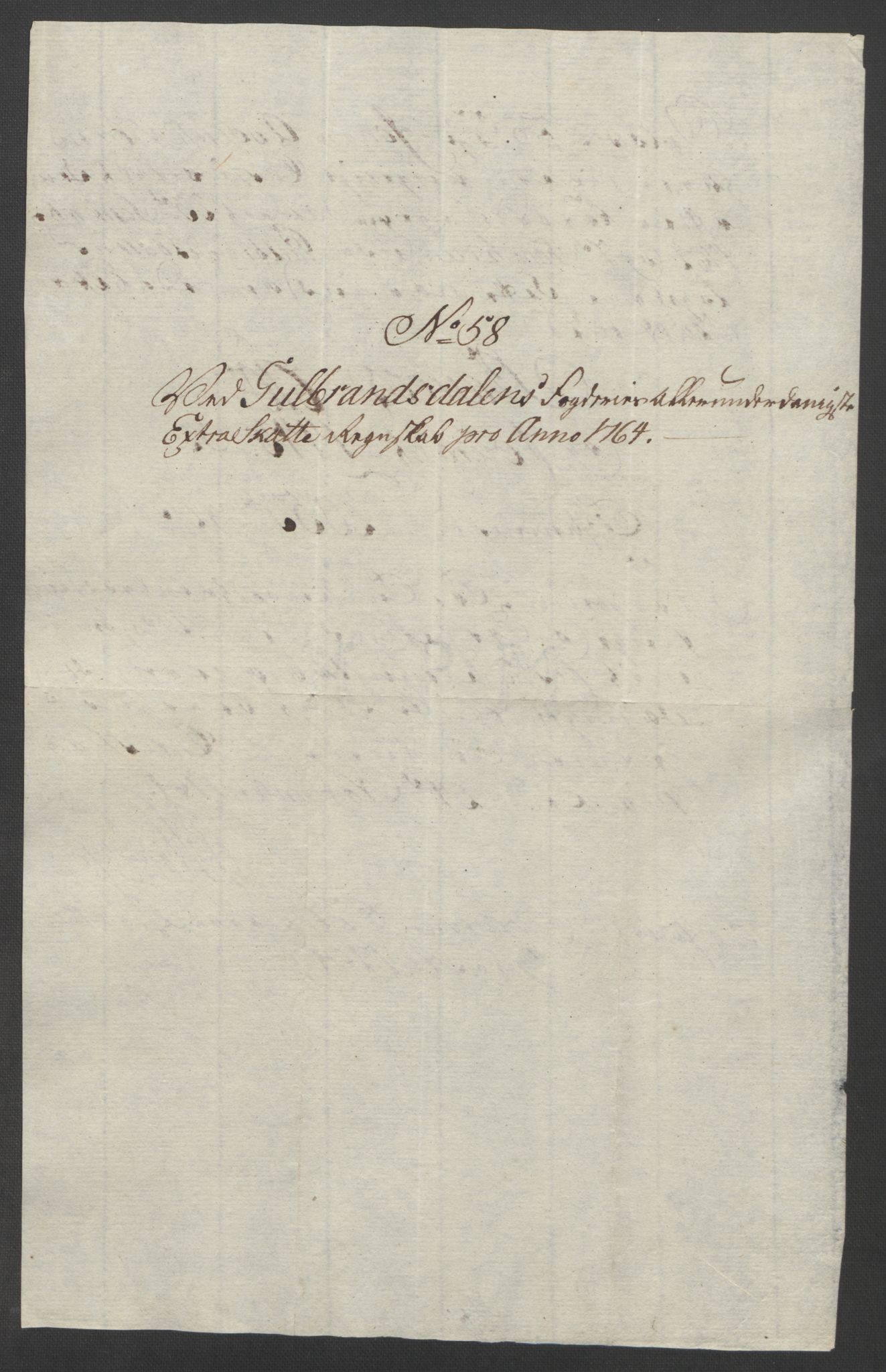 Rentekammeret inntil 1814, Reviderte regnskaper, Fogderegnskap, RA/EA-4092/R17/L1266: Ekstraskatten Gudbrandsdal, 1762-1766, s. 447