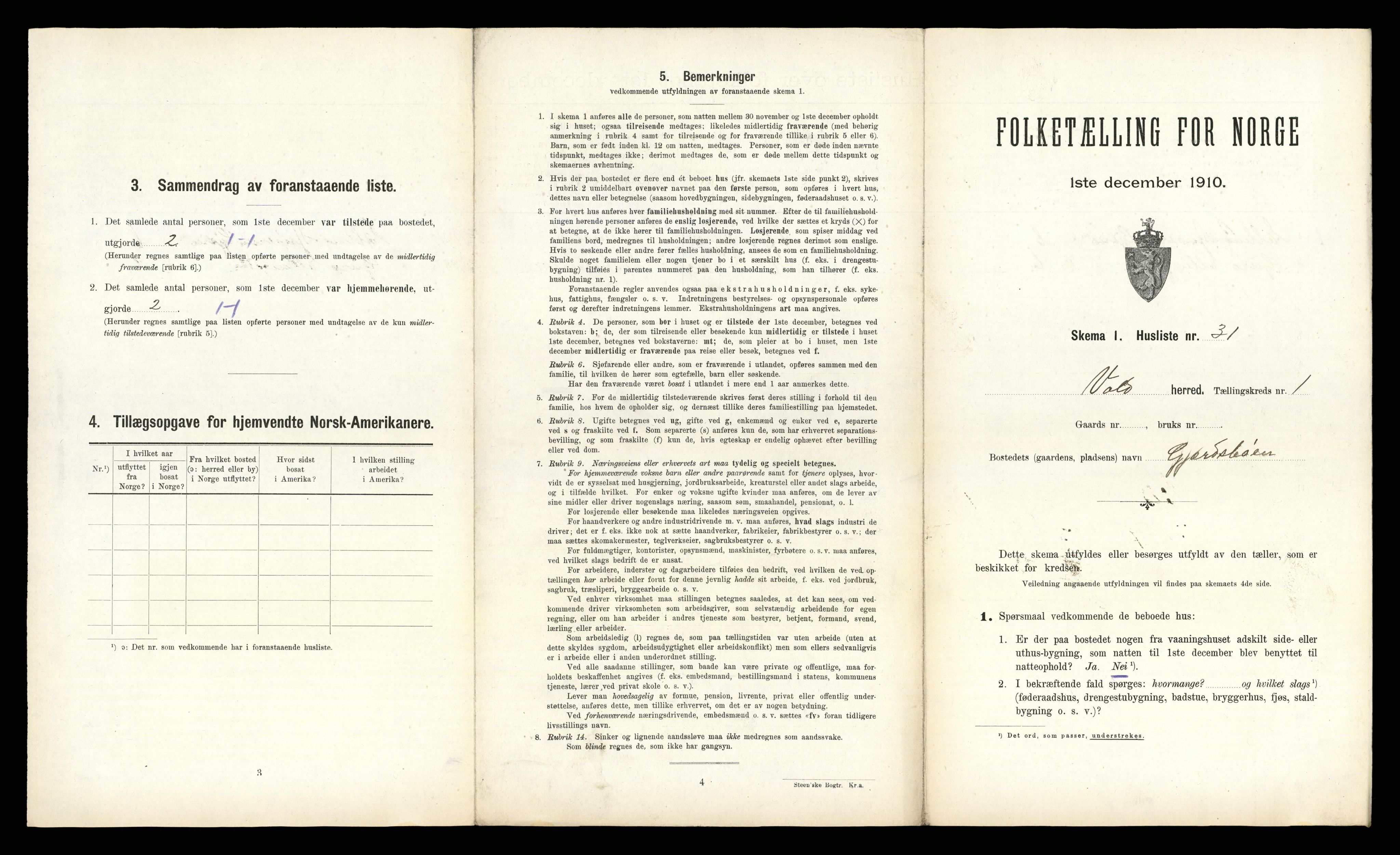 RA, Folketelling 1910 for 1537 Voll herred, 1910, s. 84