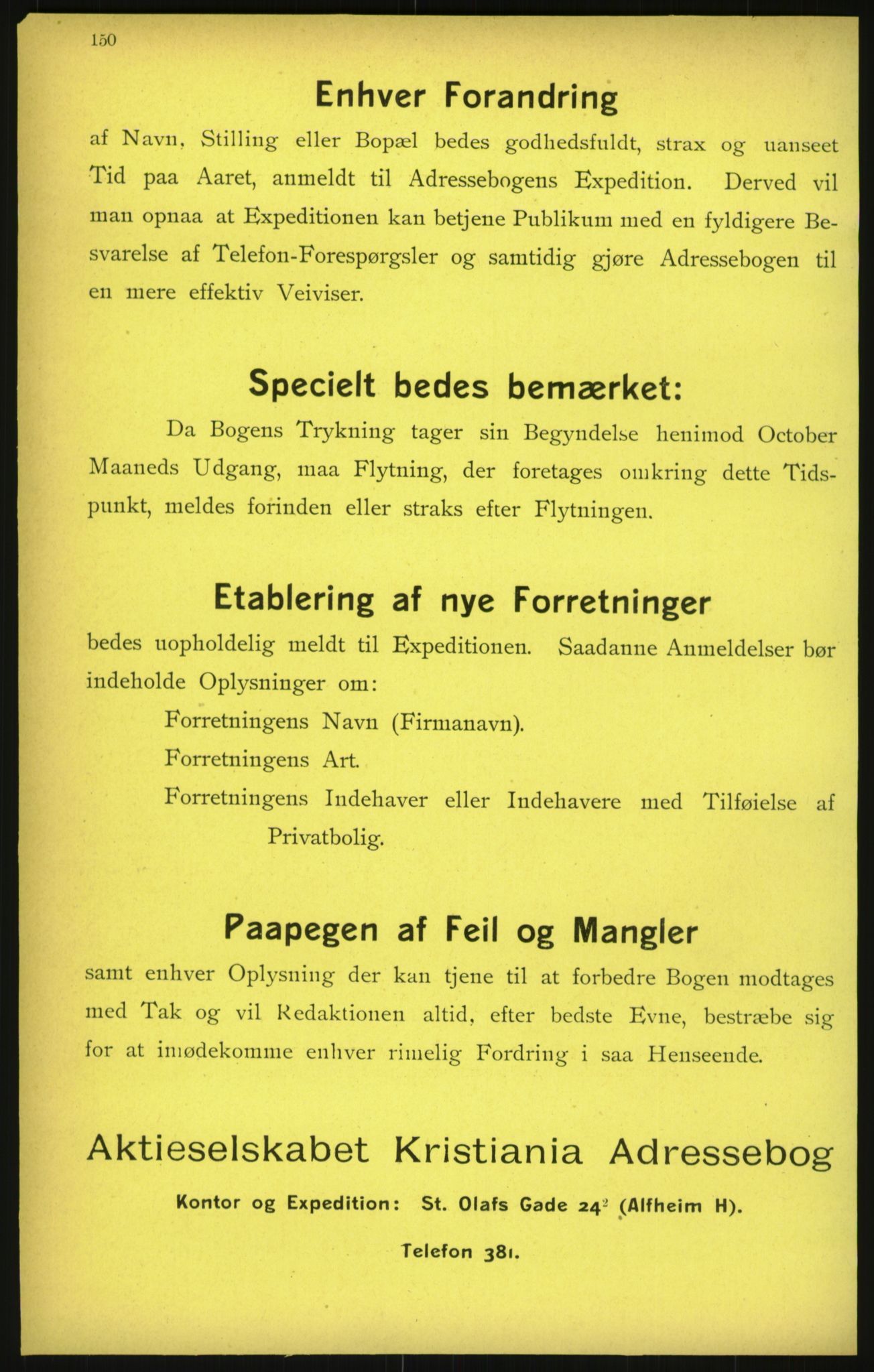 Kristiania/Oslo adressebok, PUBL/-, 1900, s. 150