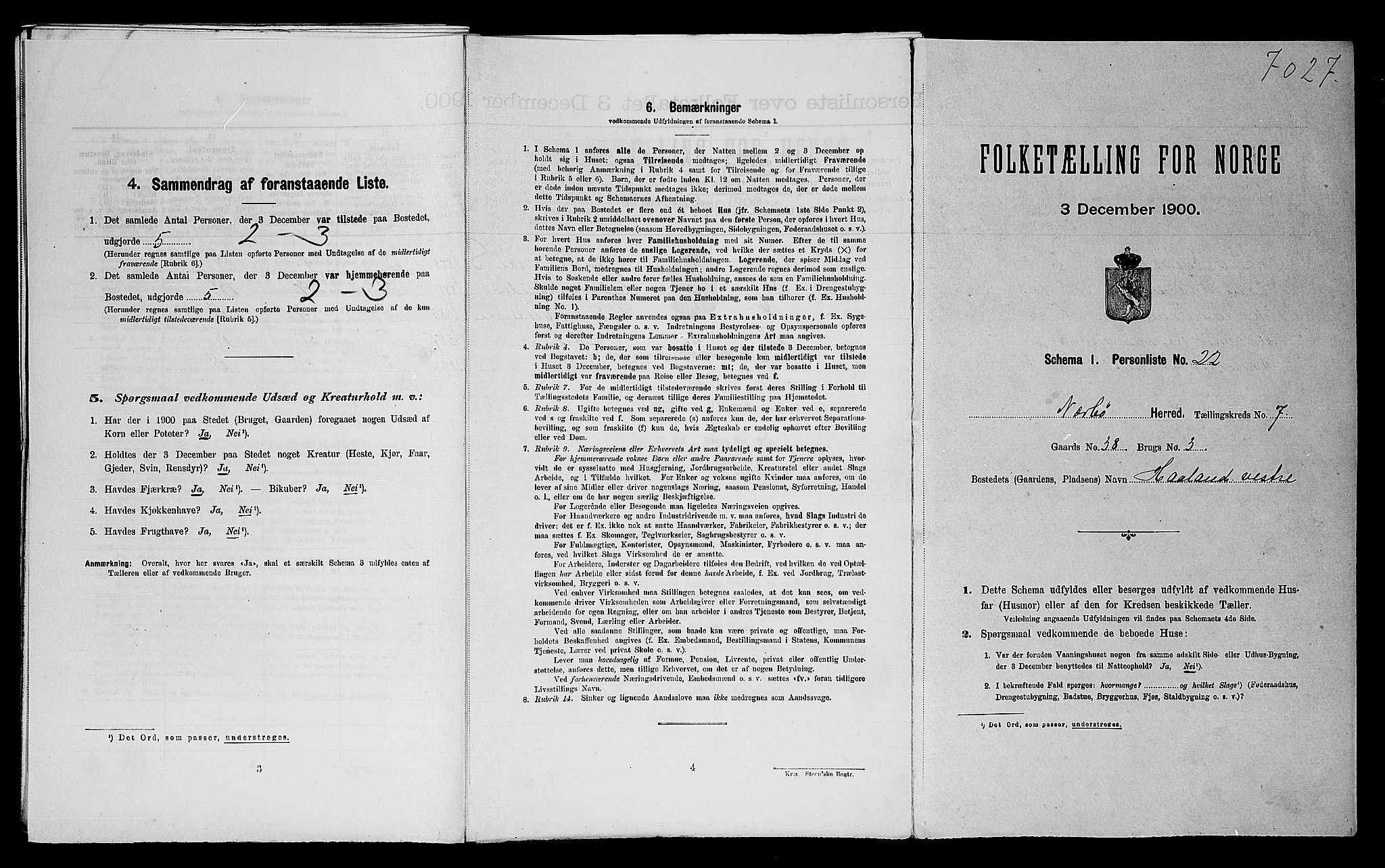 SAST, Folketelling 1900 for 1119 Nærbø herred, 1900, s. 614