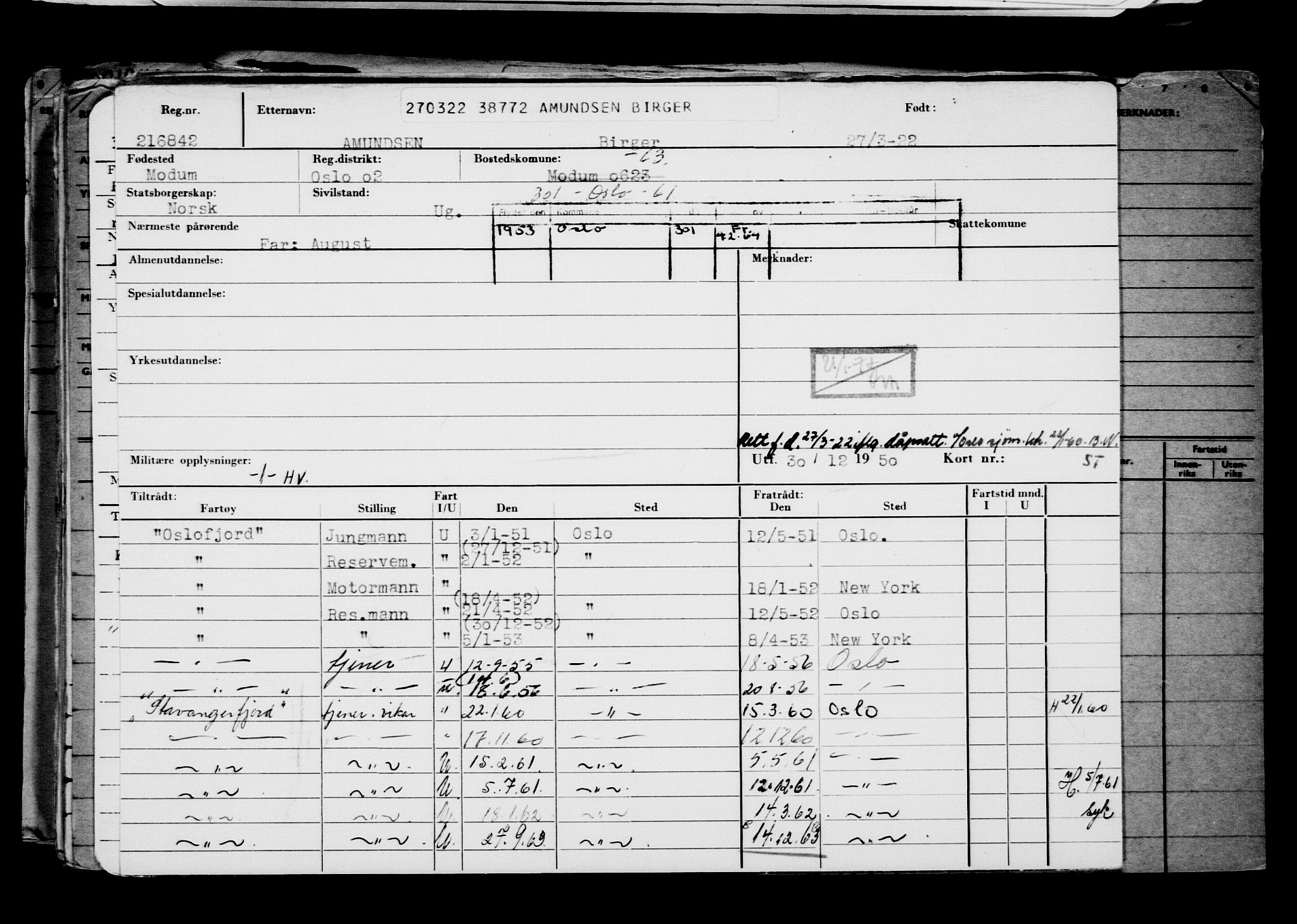 Direktoratet for sjømenn, AV/RA-S-3545/G/Gb/L0204: Hovedkort, 1922, s. 496