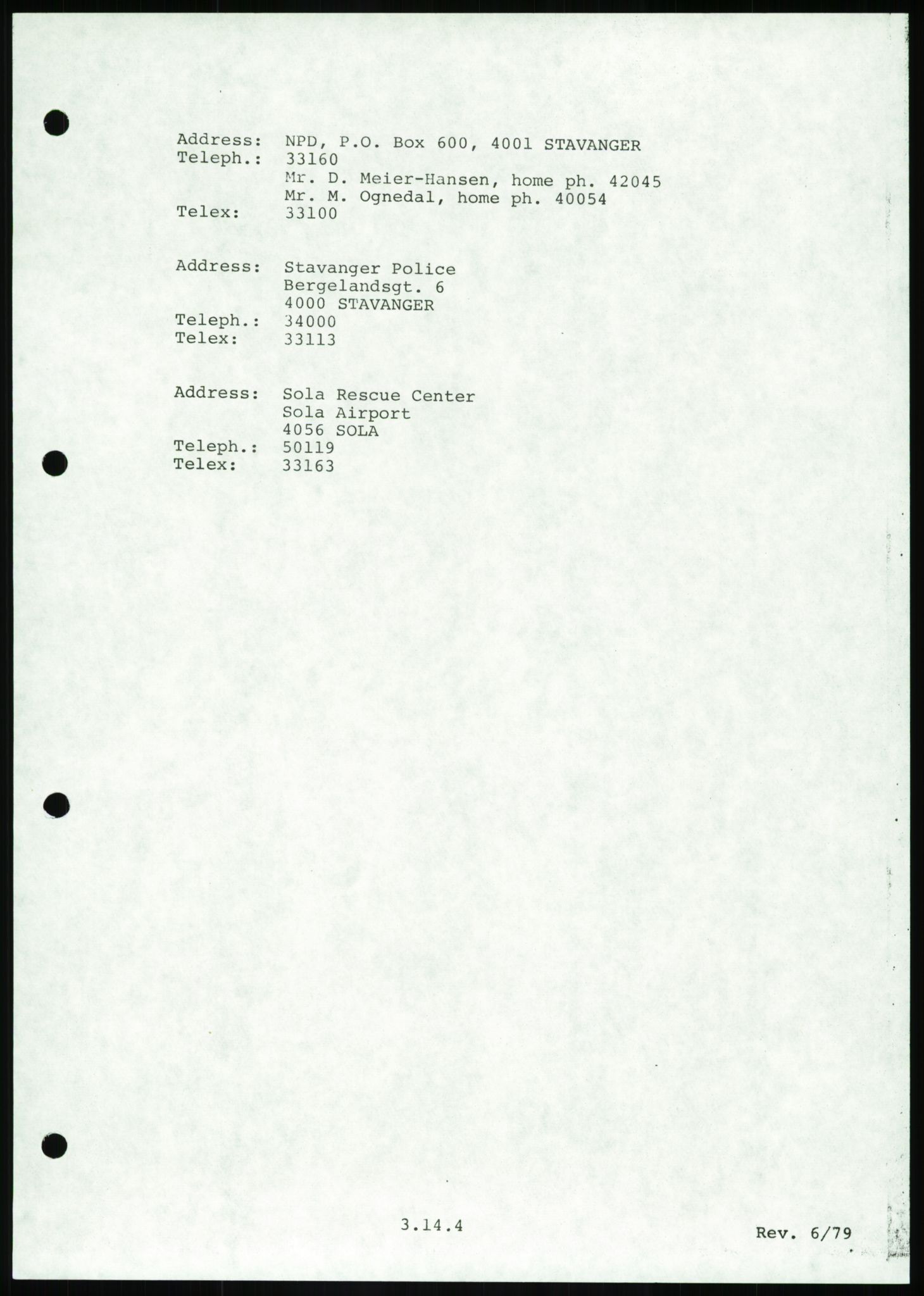 Justisdepartementet, Granskningskommisjonen ved Alexander Kielland-ulykken 27.3.1980, AV/RA-S-1165/D/L0016: O Beredskapsplaner (Doku.liste + O1-O3 av 3), 1980-1981, s. 166