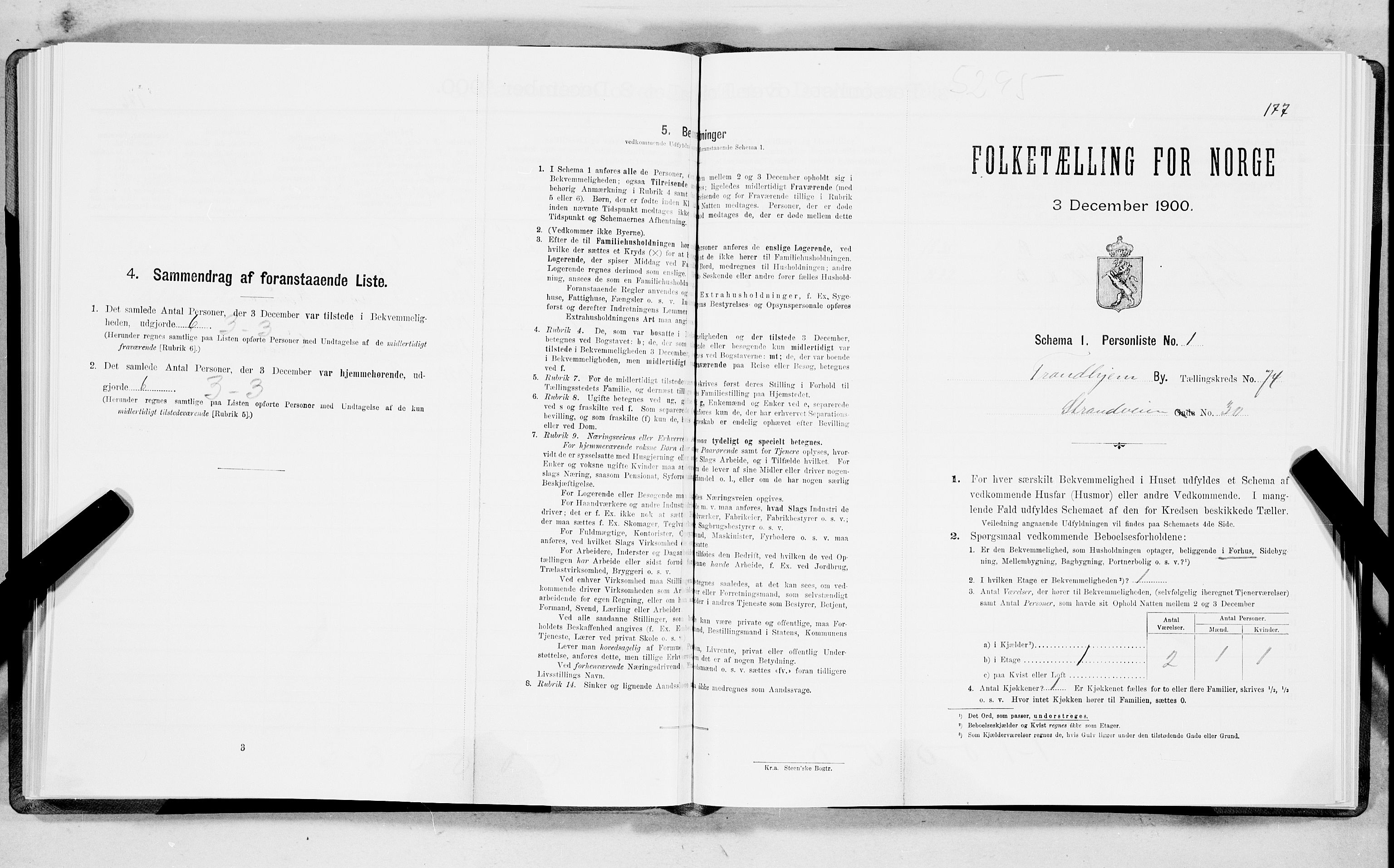 SAT, Folketelling 1900 for 1601 Trondheim kjøpstad, 1900, s. 14607