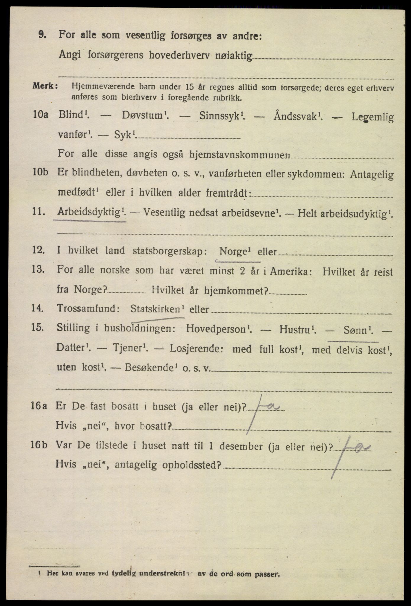 SAK, Folketelling 1920 for 0913 Søndeled herred, 1920, s. 3726
