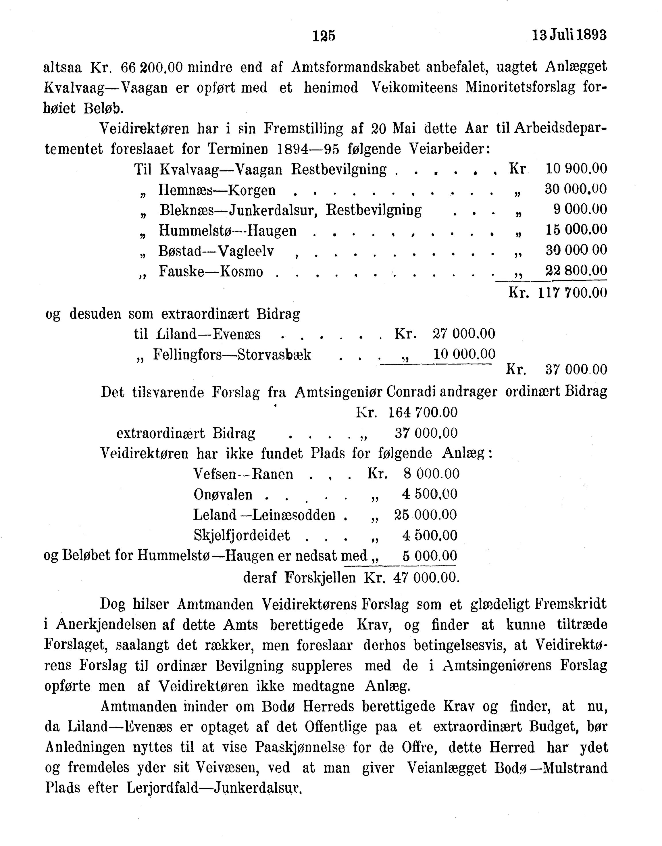 Nordland Fylkeskommune. Fylkestinget, AIN/NFK-17/176/A/Ac/L0016: Fylkestingsforhandlinger 1891-1893, 1891-1893