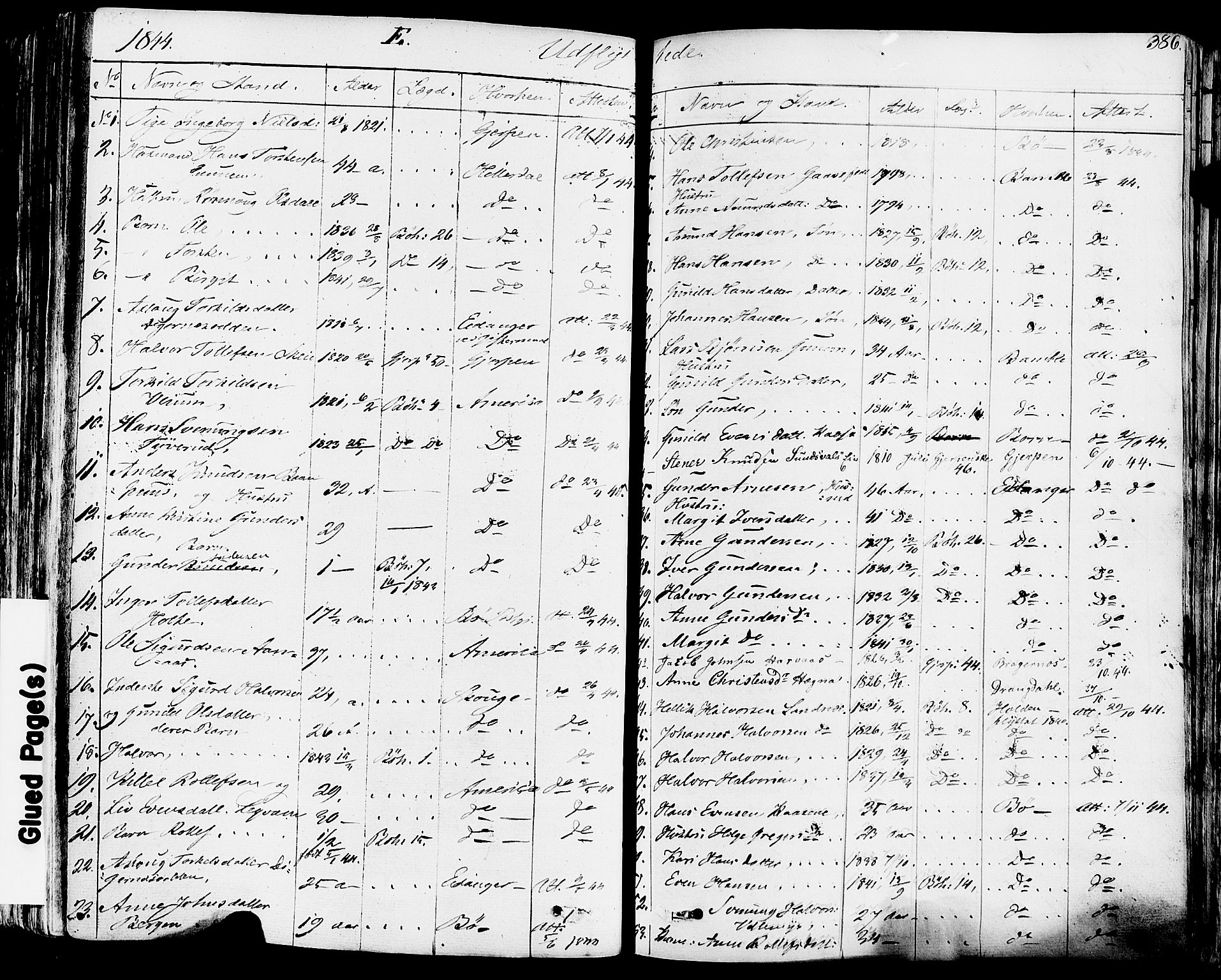 Sauherad kirkebøker, AV/SAKO-A-298/F/Fa/L0006: Ministerialbok nr. I 6, 1827-1850, s. 386