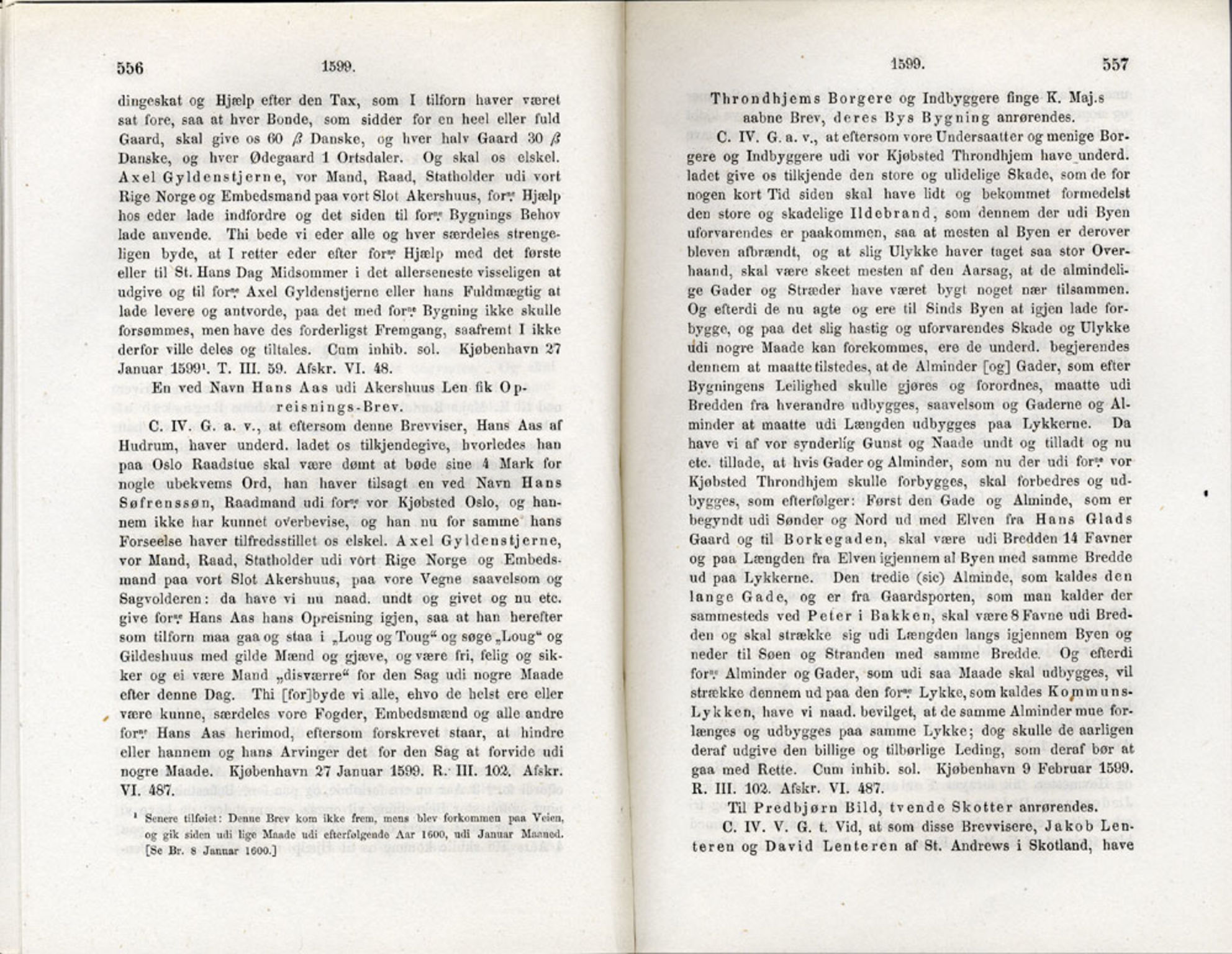 Publikasjoner utgitt av Det Norske Historiske Kildeskriftfond, PUBL/-/-/-: Norske Rigs-Registranter, bind 3, 1588-1602, s. 556-557