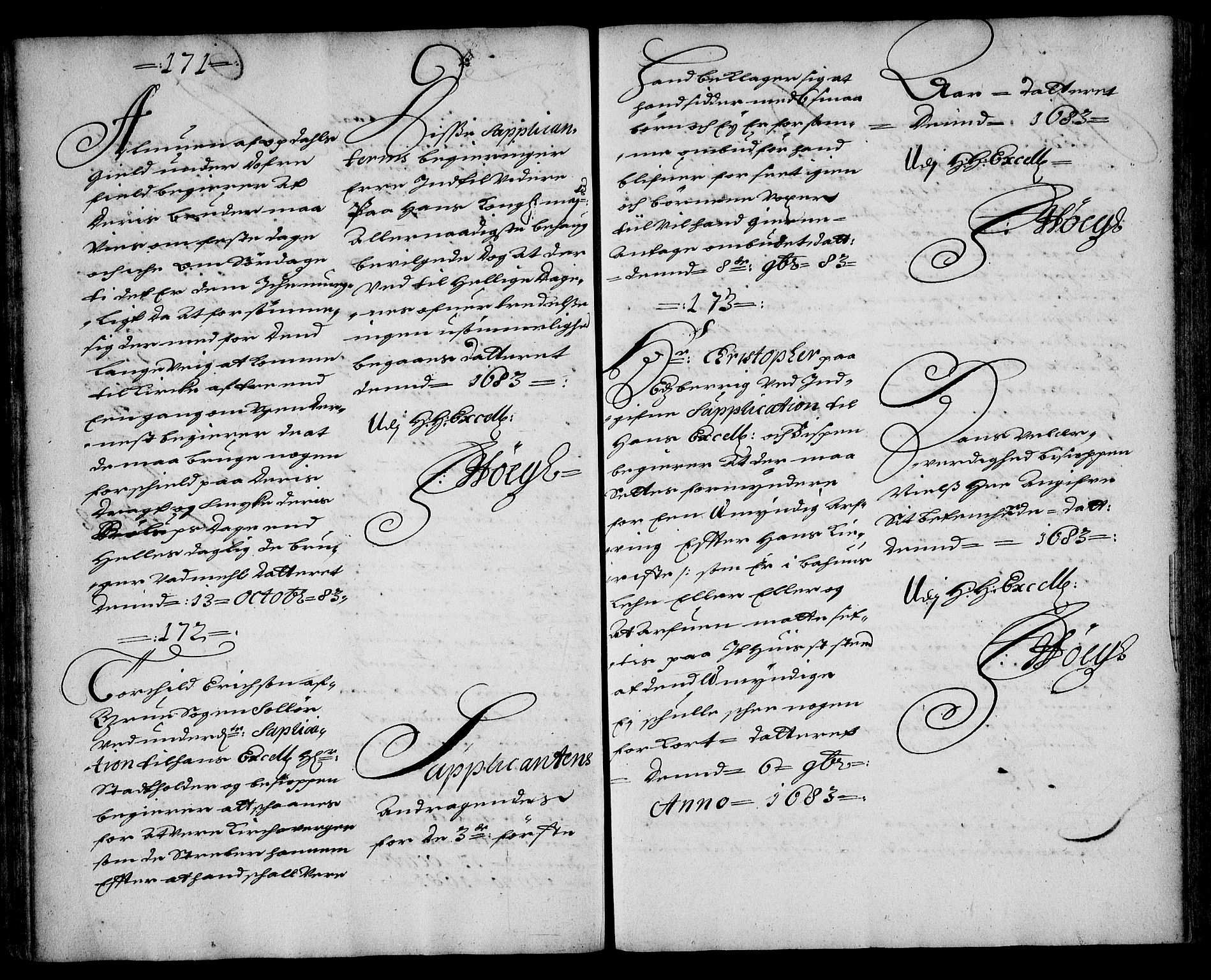 Stattholderembetet 1572-1771, AV/RA-EA-2870/Ae/L0001: Supplikasjons- og resolusjonsprotokoll, 1683-1684