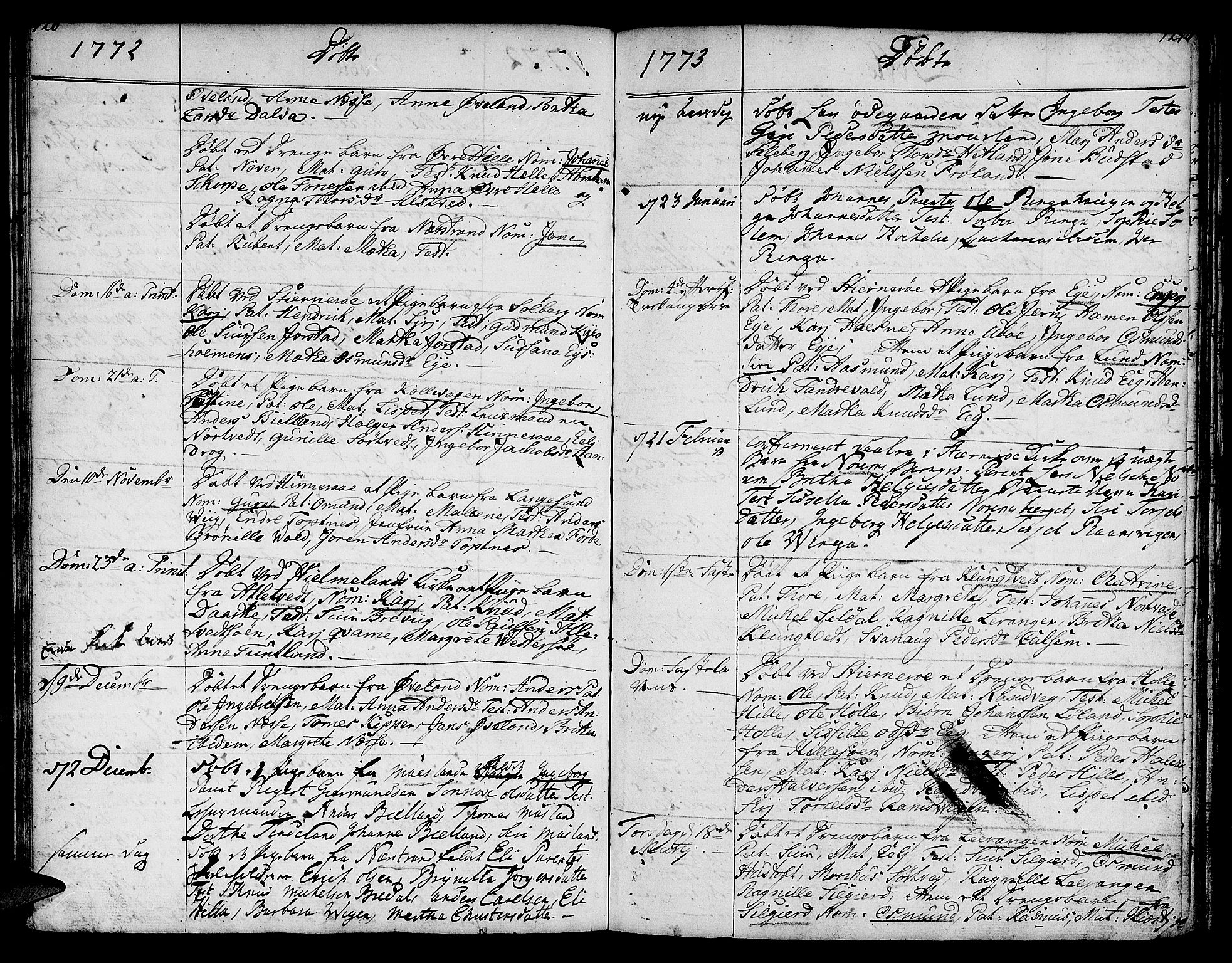 Nedstrand sokneprestkontor, SAST/A-101841/01/IV: Ministerialbok nr. A 3, 1764-1779, s. 126-127
