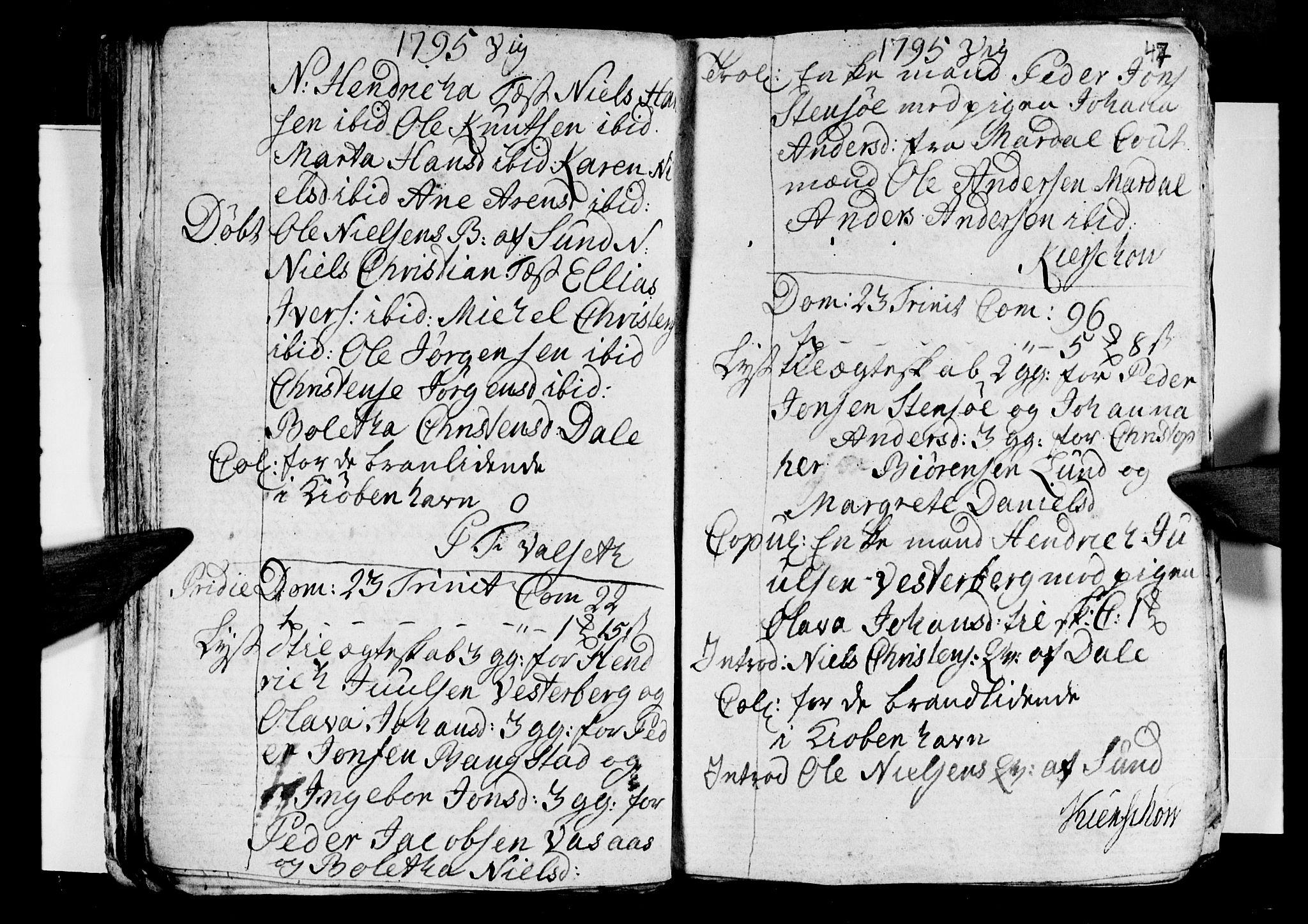 Ministerialprotokoller, klokkerbøker og fødselsregistre - Nordland, AV/SAT-A-1459/812/L0184: Klokkerbok nr. 812C02, 1793-1809, s. 47