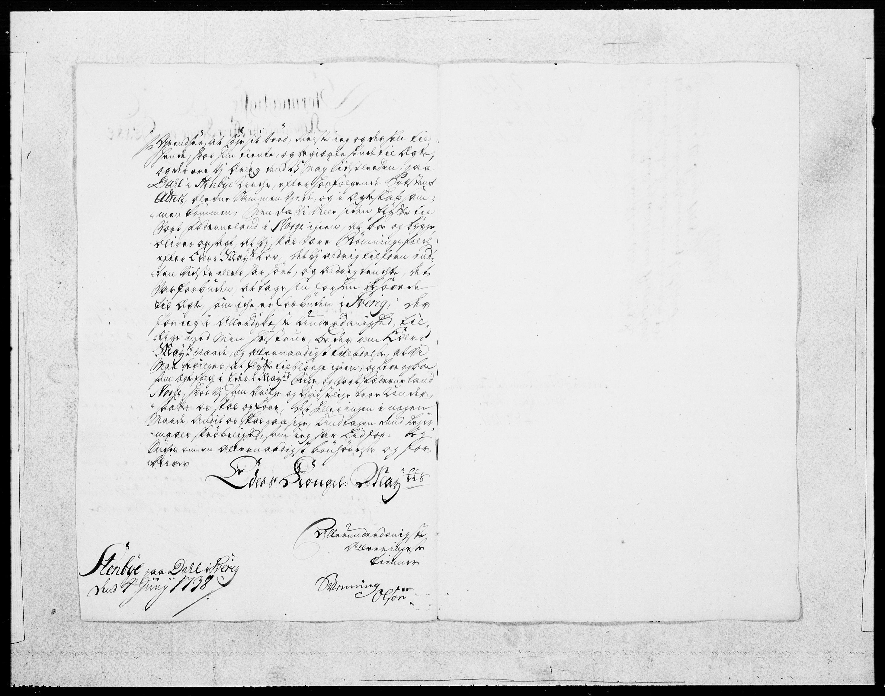 Danske Kanselli 1572-1799, AV/RA-EA-3023/F/Fc/Fcc/Fcca/L0128: Norske innlegg 1572-1799, 1738, s. 25