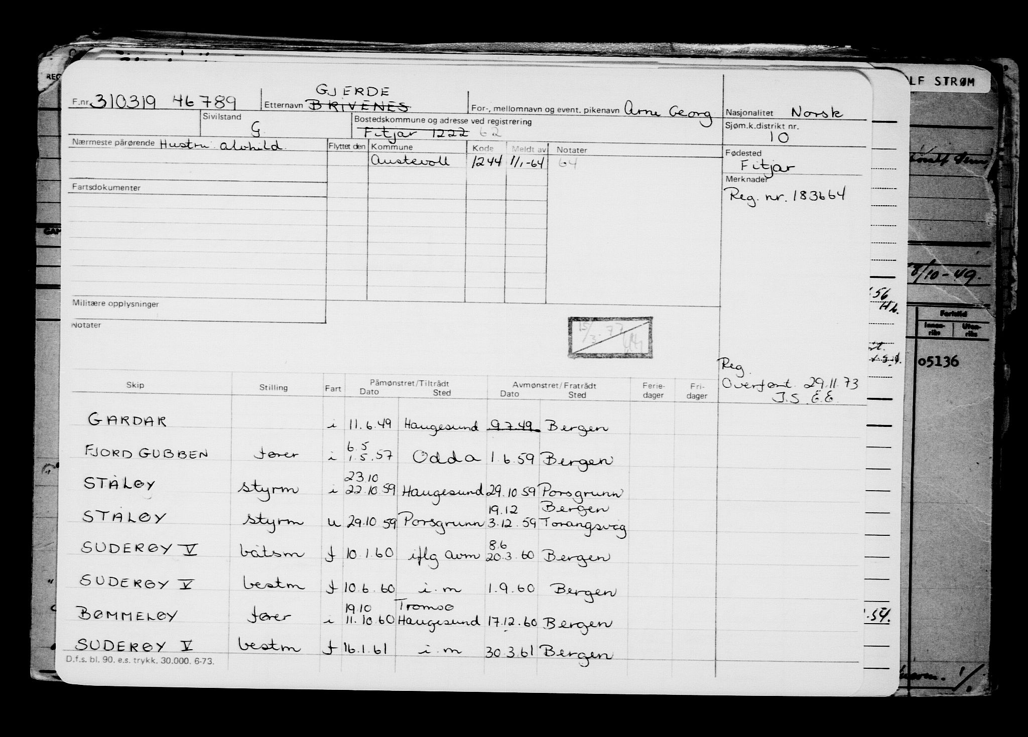 Direktoratet for sjømenn, AV/RA-S-3545/G/Gb/L0167: Hovedkort, 1919, s. 484