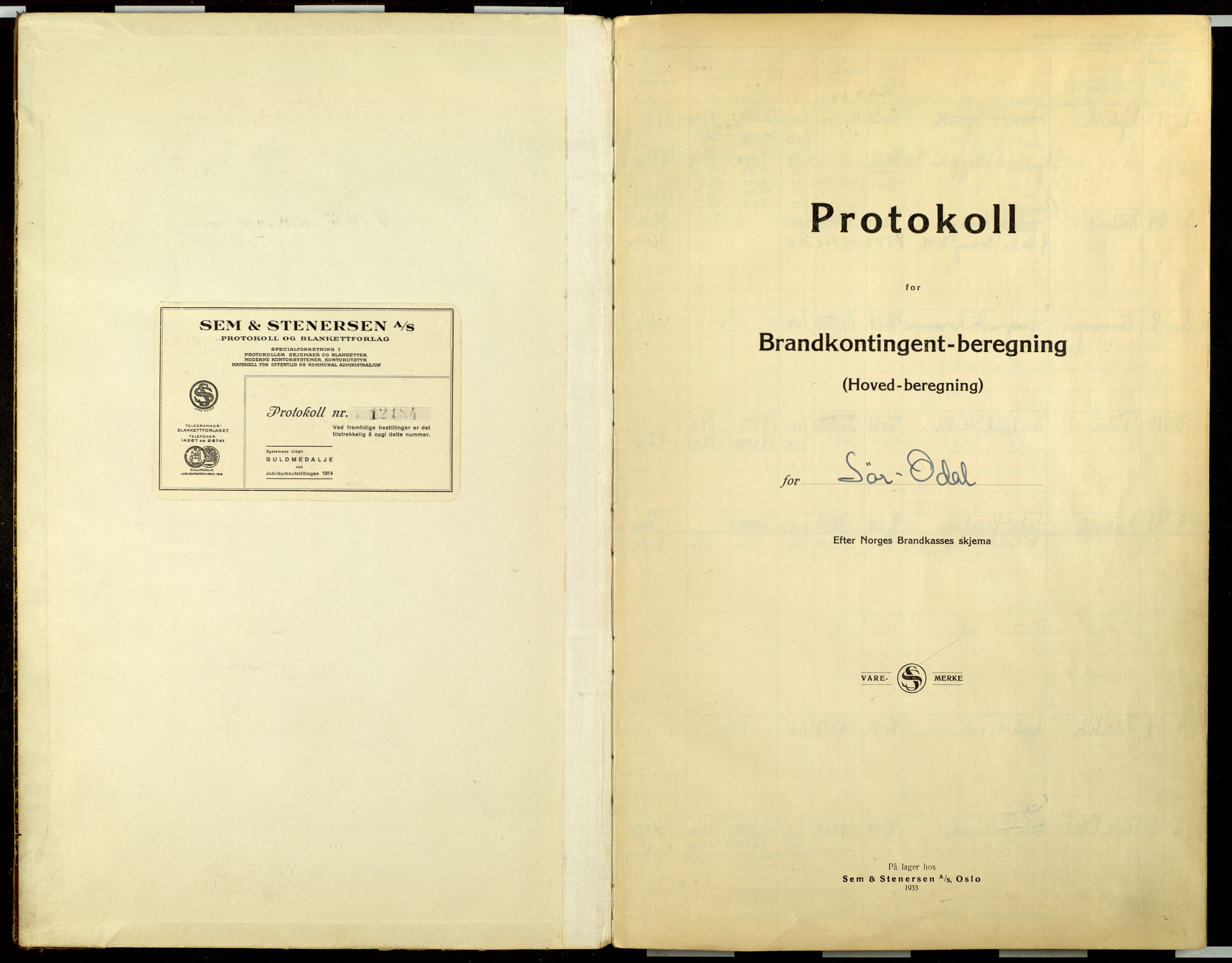 Norges Brannkasse, Sør-Odal, AV/SAH-NBRANO-011/F/L0013: Branntakstprotokoll, 1942-1951