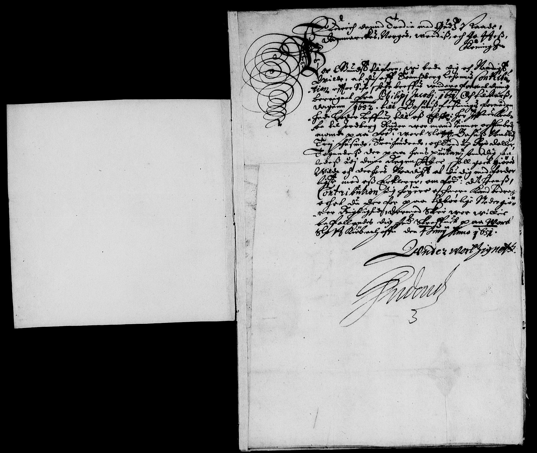 Rentekammeret inntil 1814, Reviderte regnskaper, Lensregnskaper, AV/RA-EA-5023/R/Rb/Rbo/L0030: Tønsberg len, 1650-1652