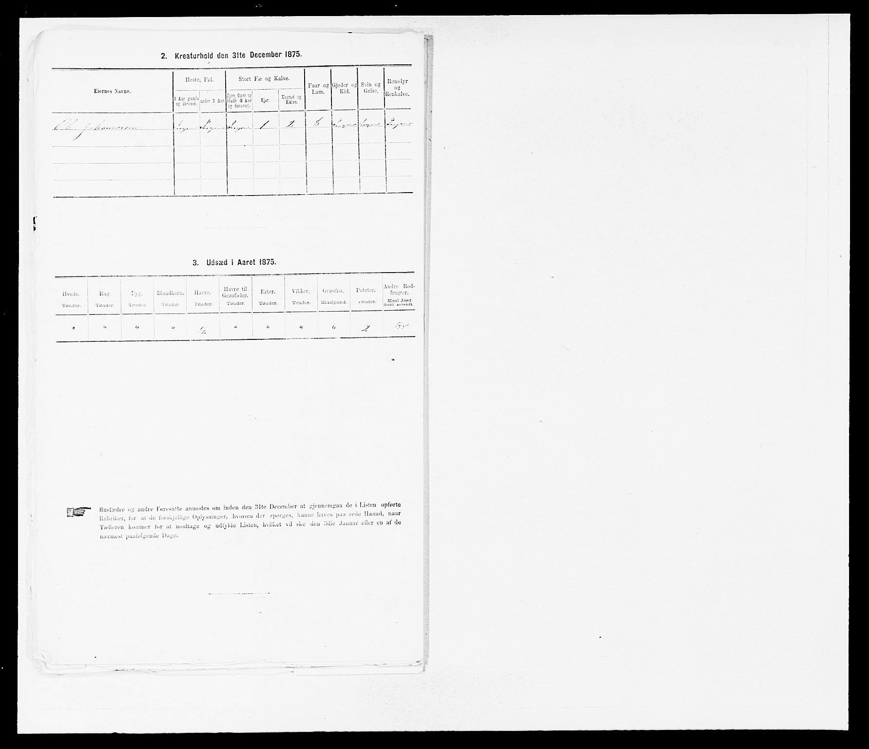 SAB, Folketelling 1875 for 1437L Kinn prestegjeld, Kinn sokn og Svanøy sokn, 1875, s. 1407