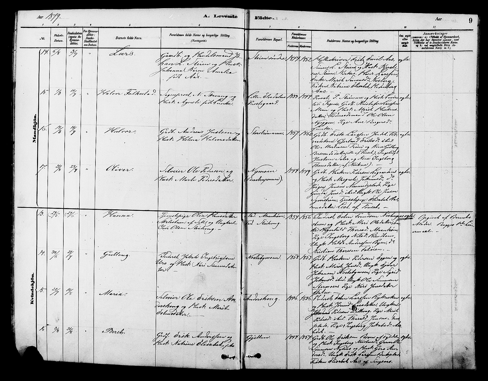 Alvdal prestekontor, AV/SAH-PREST-060/H/Ha/Hab/L0003: Klokkerbok nr. 3, 1878-1907, s. 9