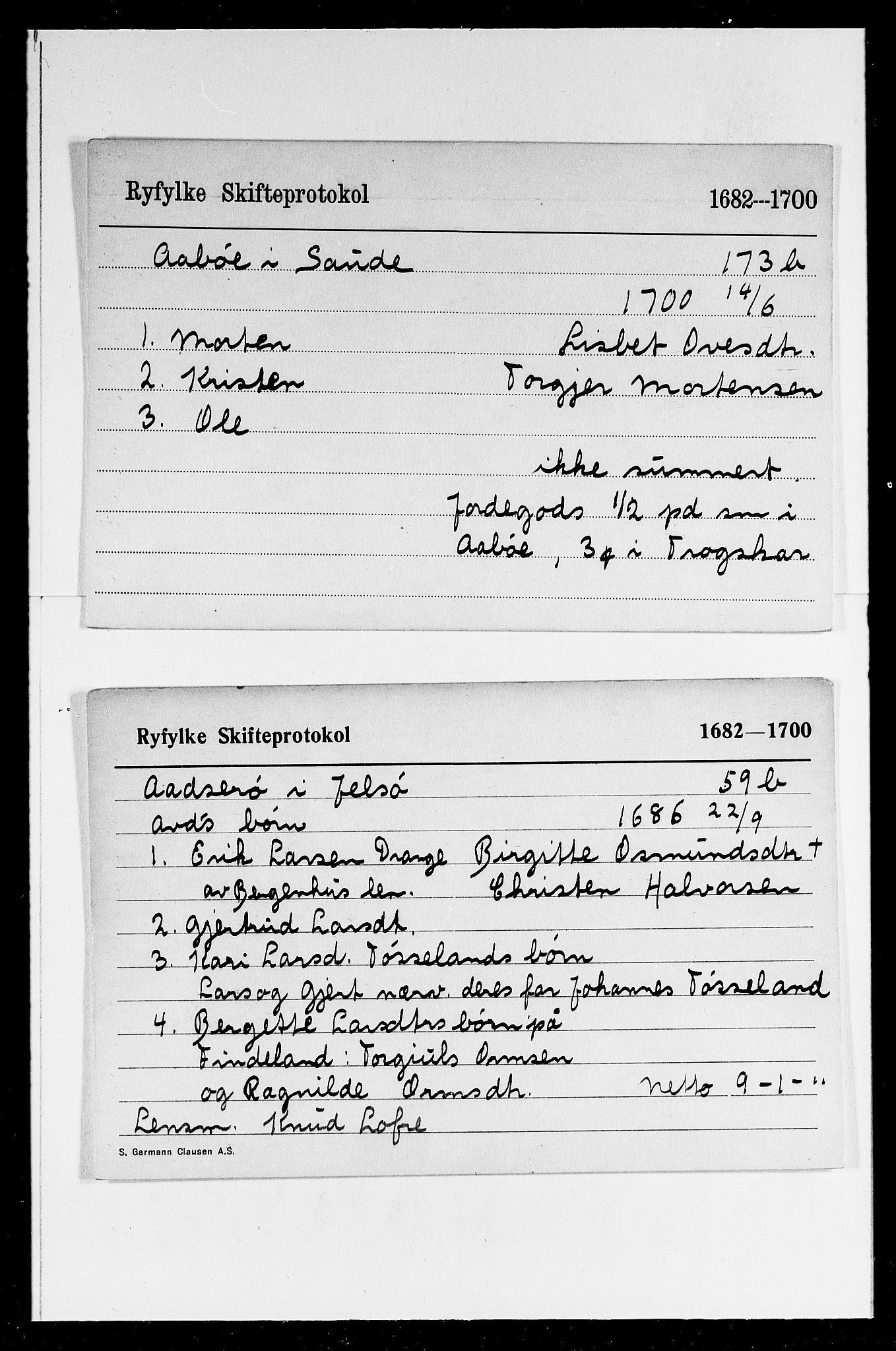Ryfylke tingrett, AV/SAST-A-100055/001/IV, 1682-1700, s. 3