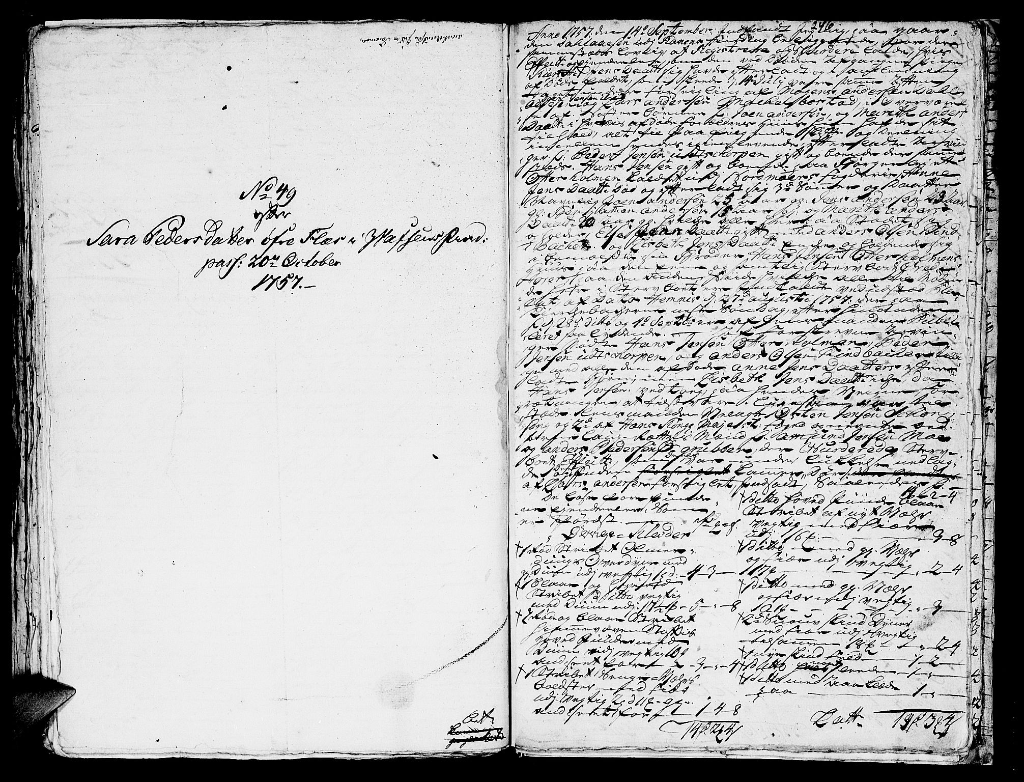 Helgeland sorenskriveri, SAT/A-0004/3/3A/L0039: Konseptprotokoll 24, 1757, s. 245b-246a