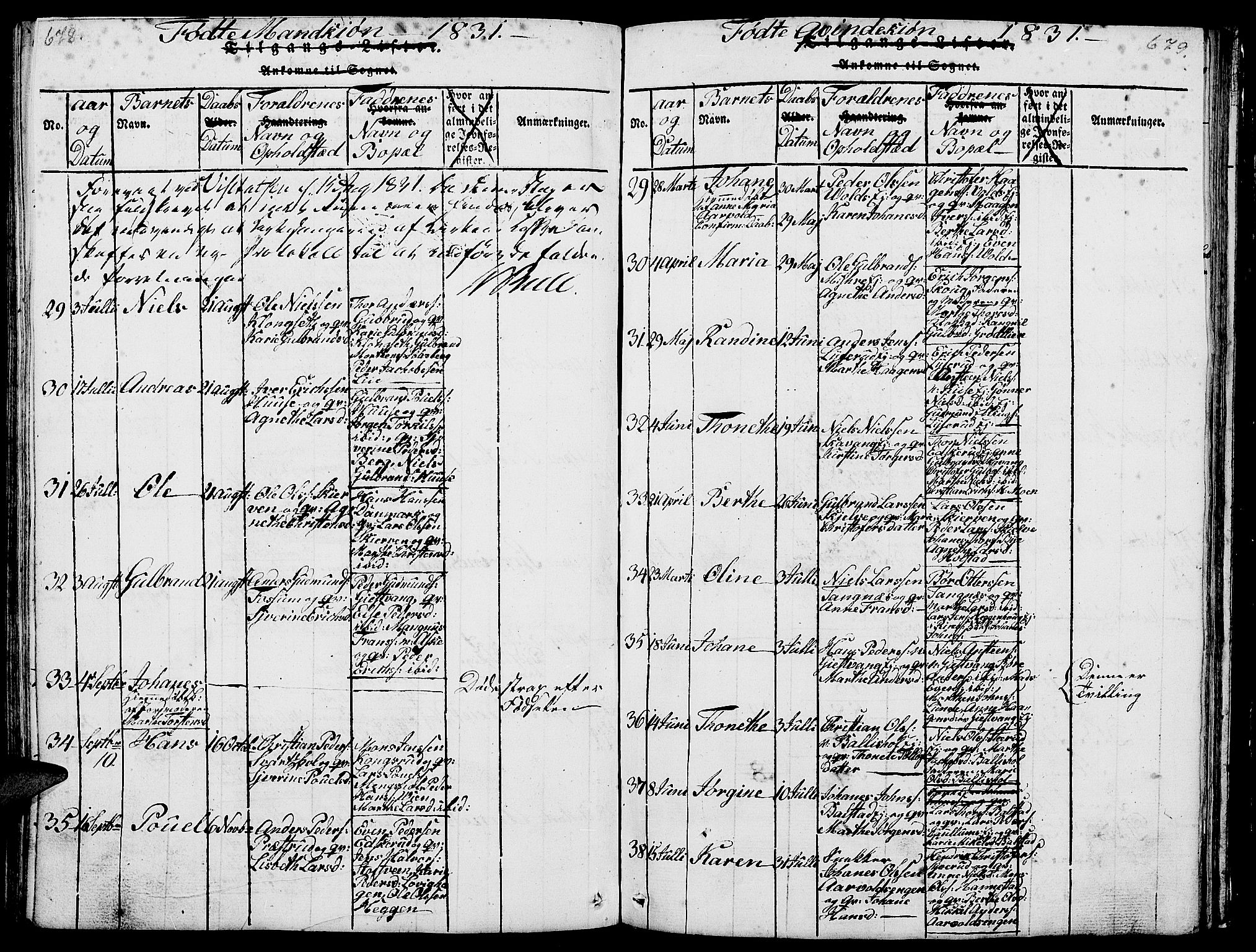 Nes prestekontor, Hedmark, AV/SAH-PREST-020/L/La/L0003: Klokkerbok nr. 3, 1814-1831, s. 678-679