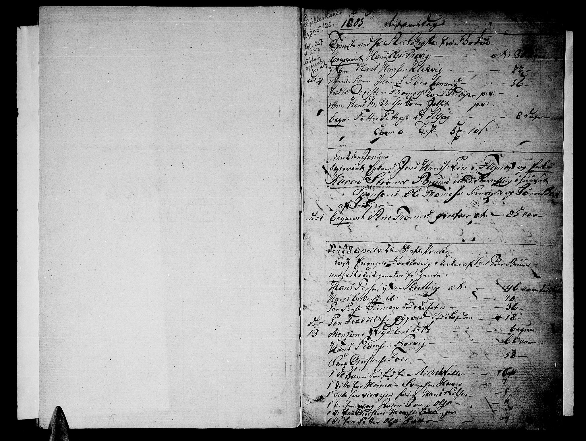 Ministerialprotokoller, klokkerbøker og fødselsregistre - Nordland, AV/SAT-A-1459/805/L0095: Ministerialbok nr. 805A02, 1805-1826, s. 1