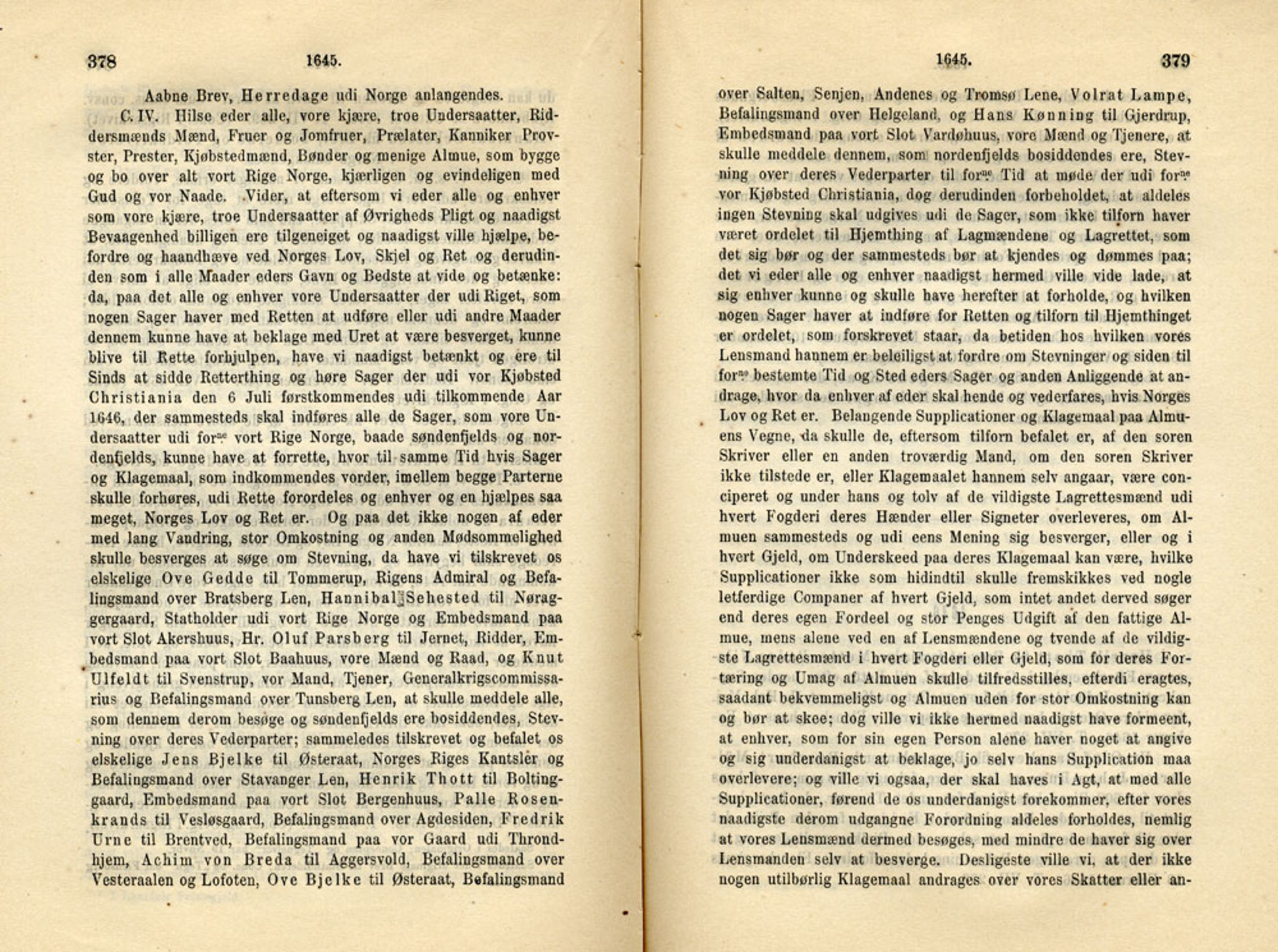 Publikasjoner utgitt av Det Norske Historiske Kildeskriftfond, PUBL/-/-/-: Norske Rigs-Registranter, bind 8, 1641-1648, s. 378-379