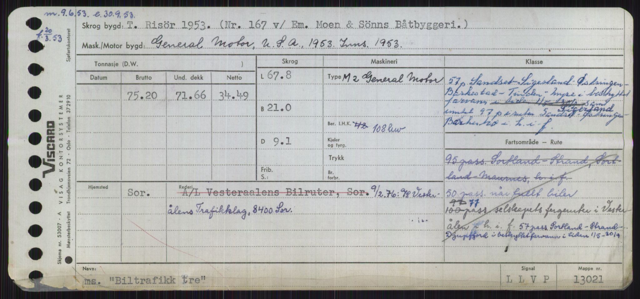 Sjøfartsdirektoratet med forløpere, Skipsmålingen, RA/S-1627/H/Ha/L0001/0001: Fartøy, A-Eig / Fartøy A-Bjøn, s. 909