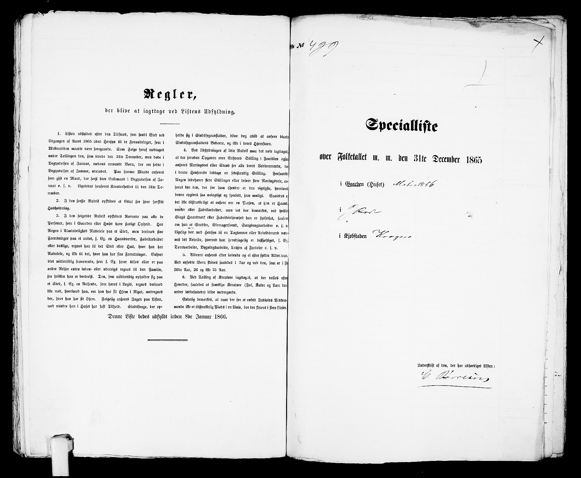 RA, Folketelling 1865 for 0801B Kragerø prestegjeld, Kragerø kjøpstad, 1865, s. 1014