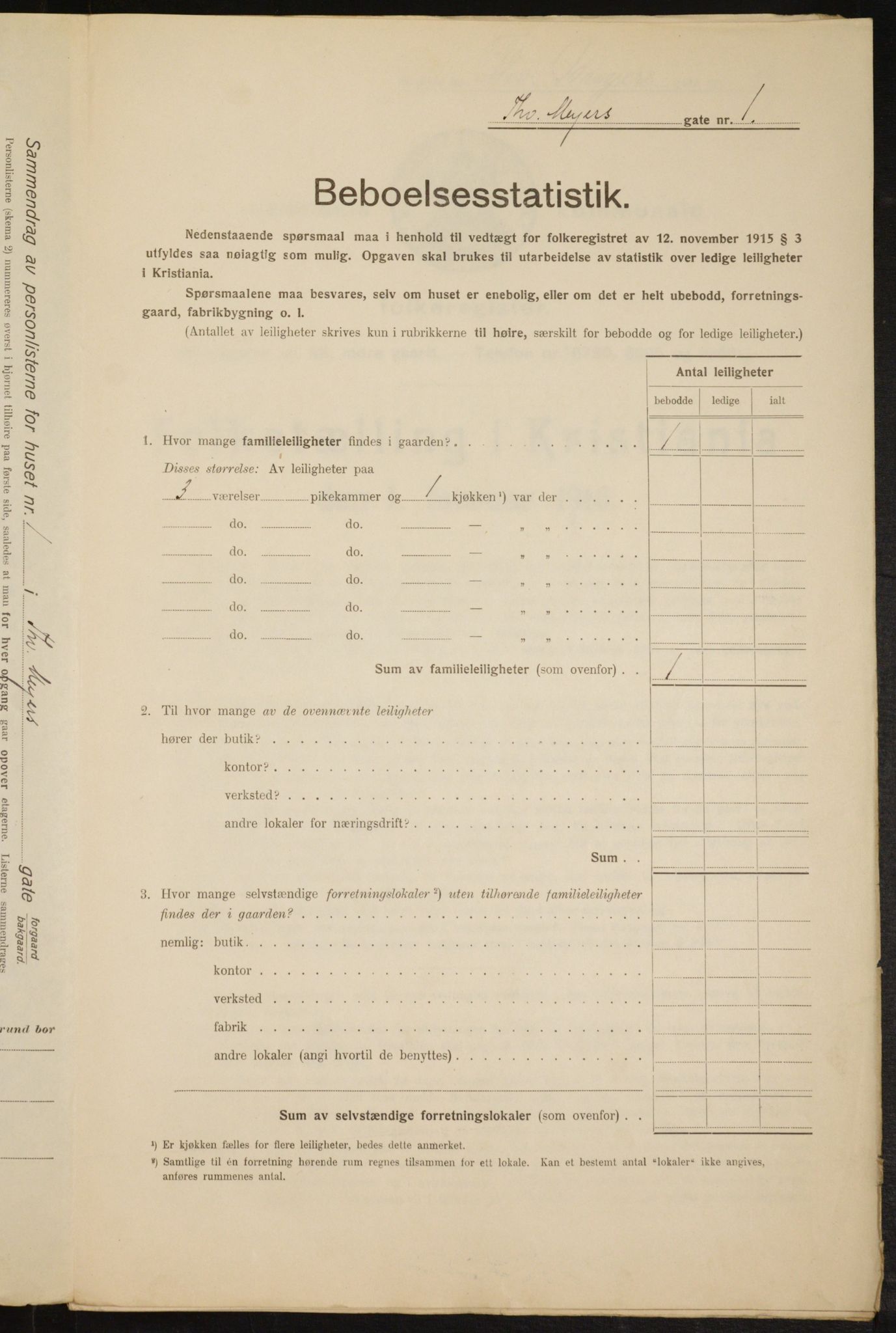 OBA, Kommunal folketelling 1.2.1916 for Kristiania, 1916, s. 112604