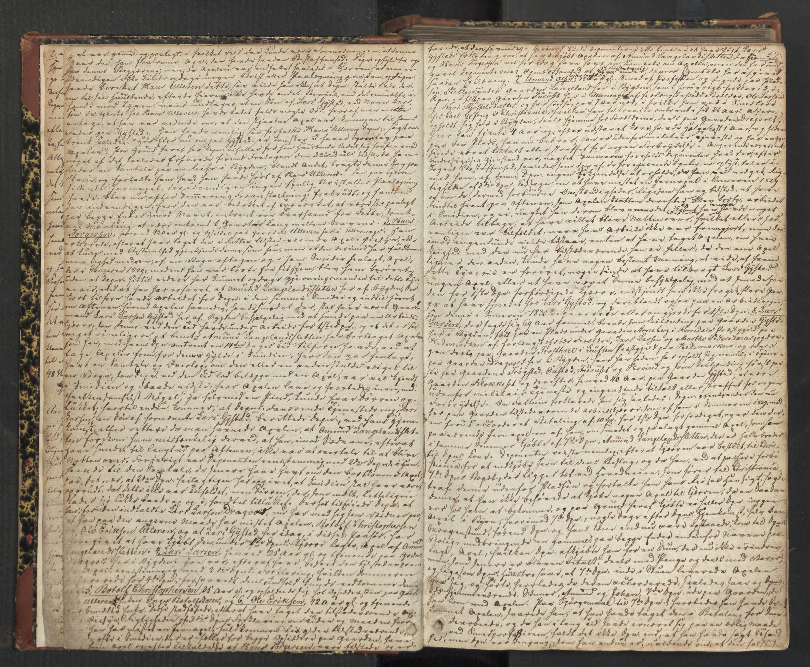 Øvre Romerike sorenskriveri, AV/SAO-A-10649/F/Fc/Fca/L0015: Ekstrarettsprotokoll 15, 1832-1838, s. 4-5