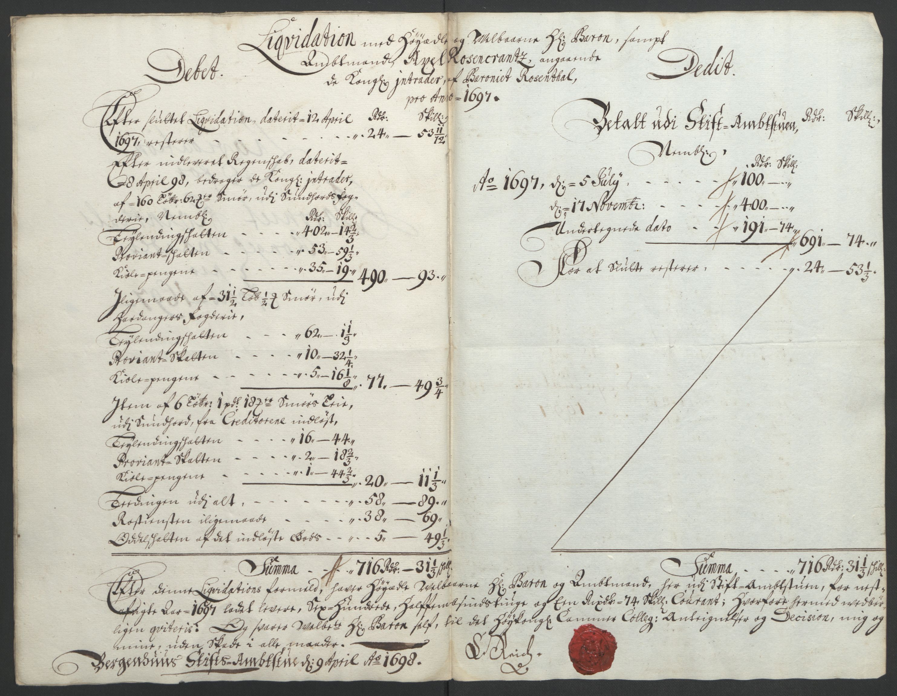 Rentekammeret inntil 1814, Reviderte regnskaper, Fogderegnskap, RA/EA-4092/R49/L3138: Fogderegnskap Rosendal Baroni, 1691-1714, s. 65