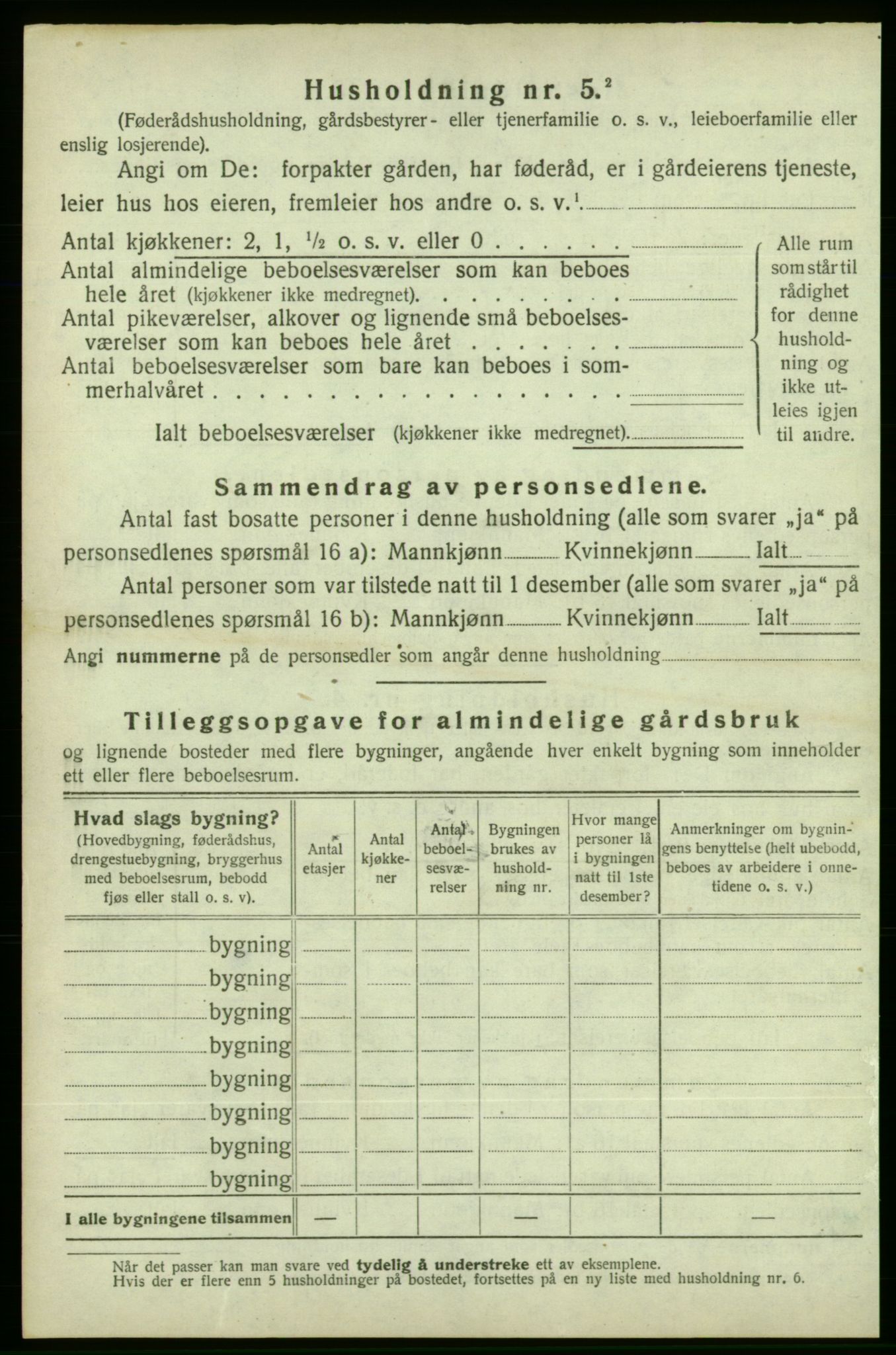 SAB, Folketelling 1920 for 1212 Skånevik herred, 1920, s. 1087