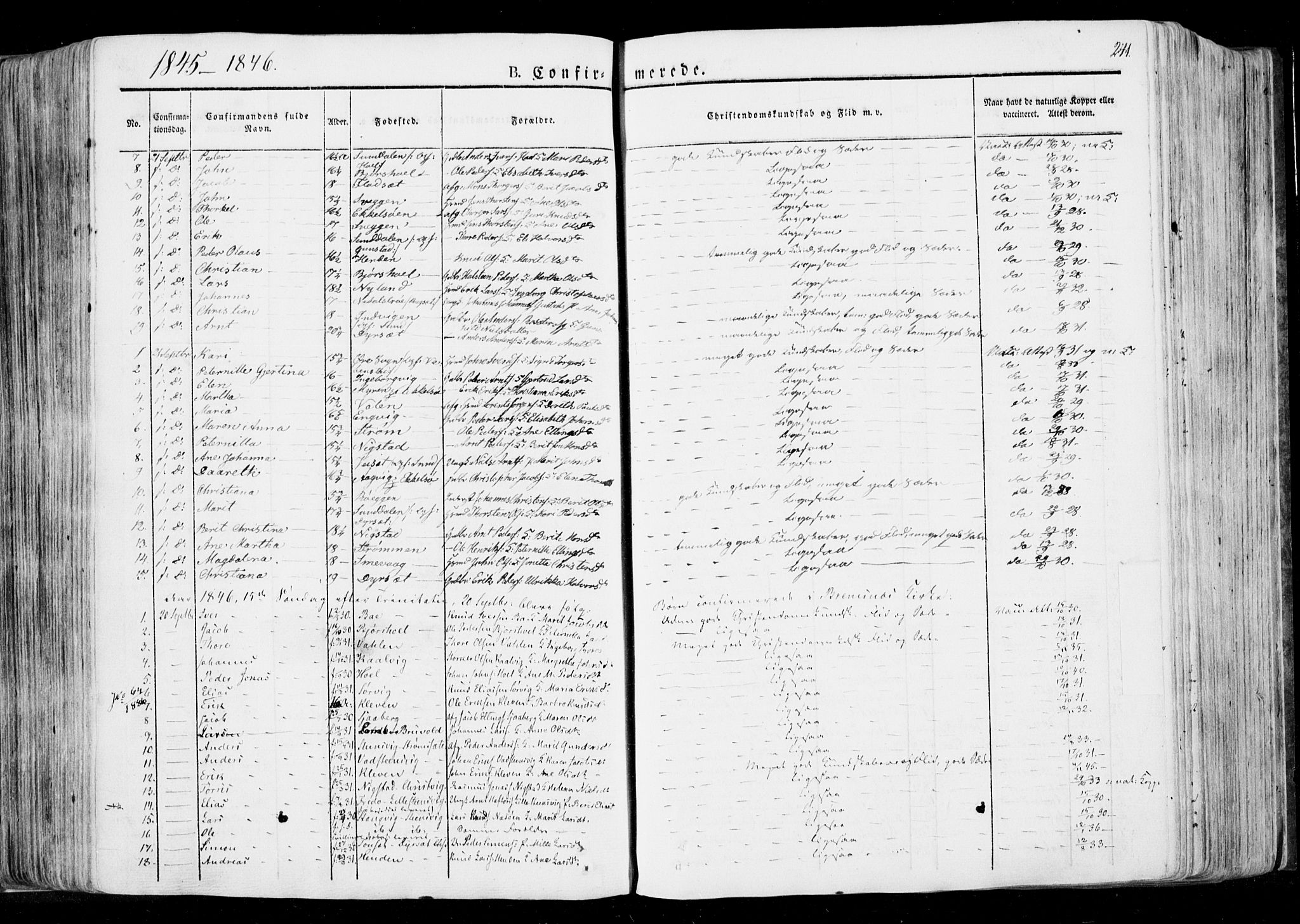 Ministerialprotokoller, klokkerbøker og fødselsregistre - Møre og Romsdal, AV/SAT-A-1454/568/L0803: Ministerialbok nr. 568A10, 1830-1853, s. 241
