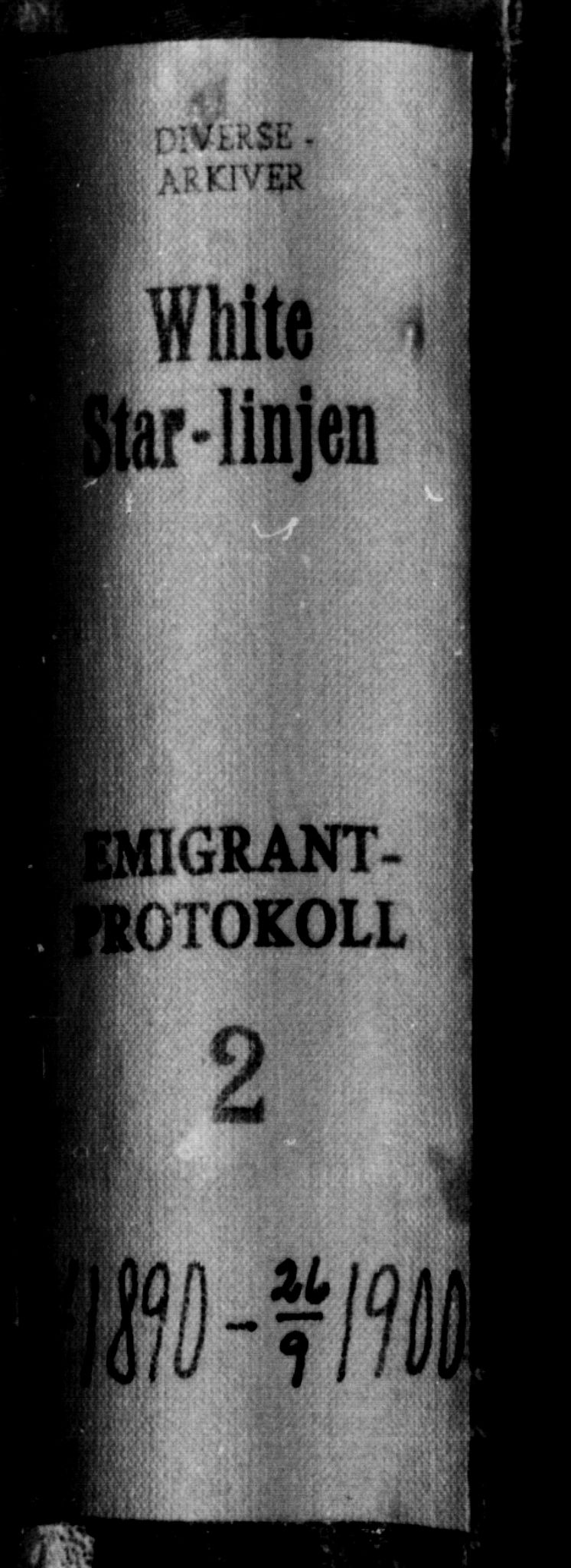 White Star-linjen, AV/SAO-PAO-0201/D/Da/L0002: Passasjerlisteprotokoll, 1890-1900, s. 2