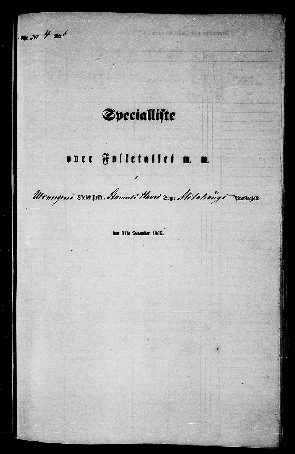 RA, Folketelling 1865 for 1820P Alstahaug prestegjeld, 1865, s. 96