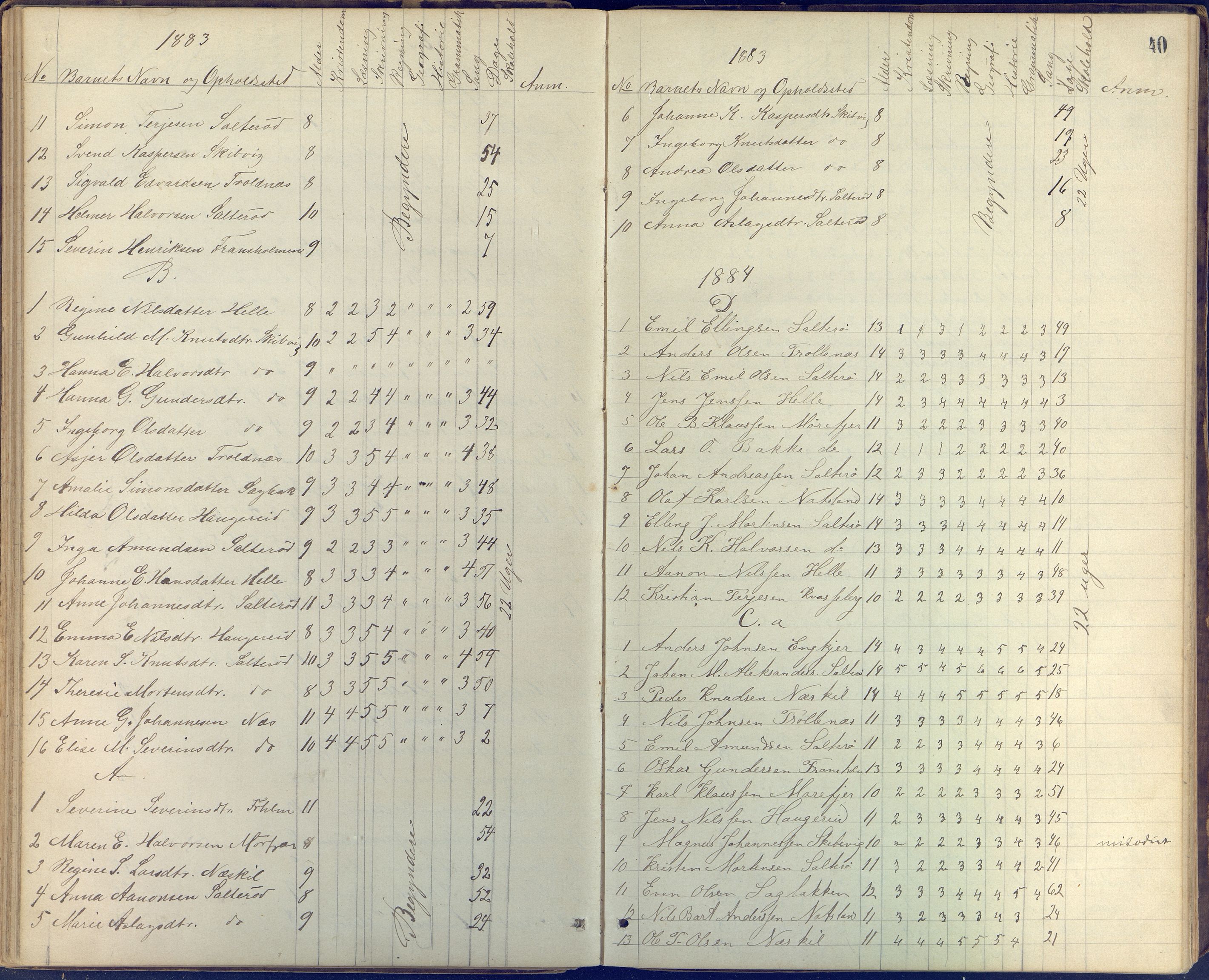Stokken kommune, AAKS/KA0917-PK/04/04c/L0005: Skoleprotokoll frivillig skole Stokken, 1865-1903, s. 40