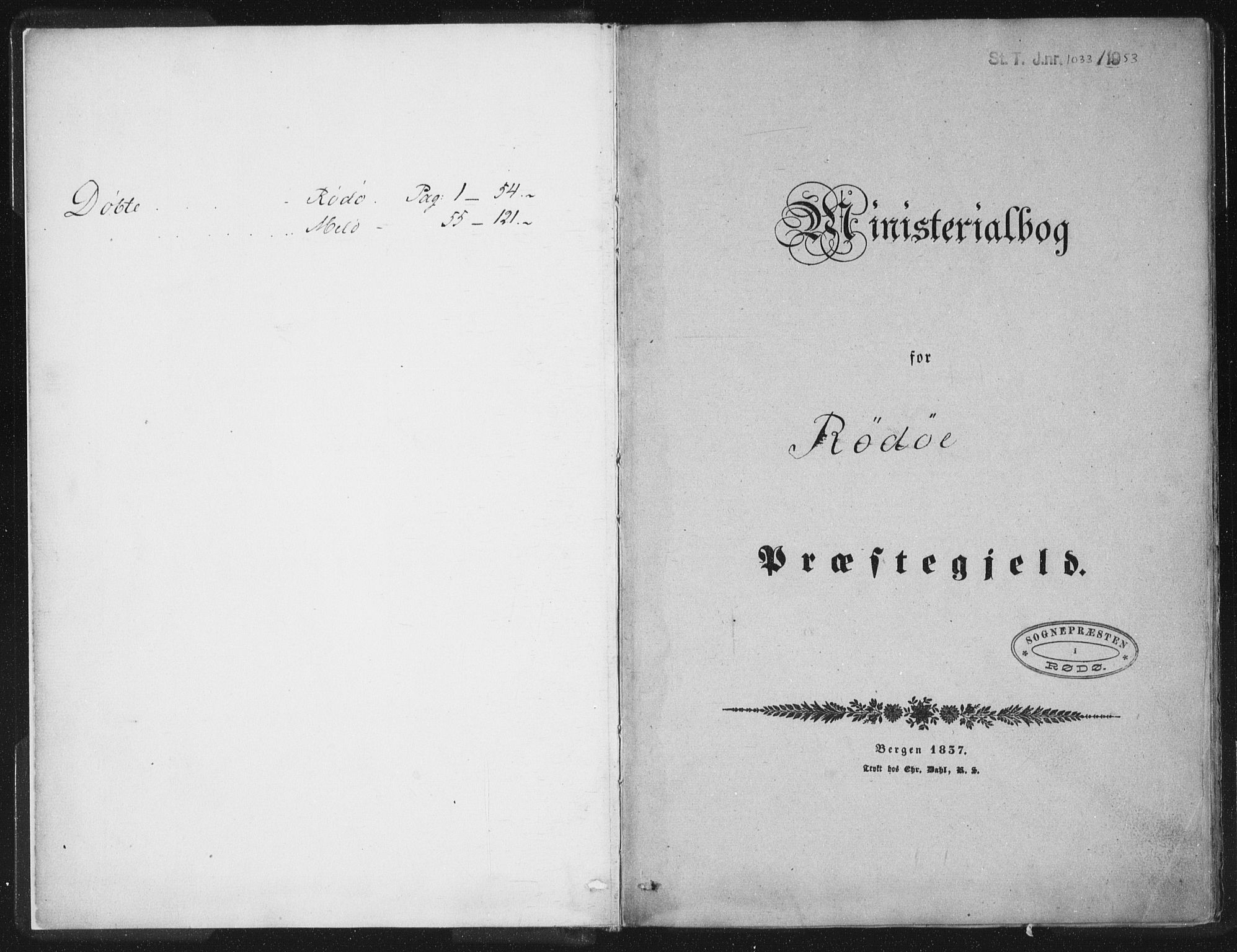 Ministerialprotokoller, klokkerbøker og fødselsregistre - Nordland, SAT/A-1459/841/L0602: Ministerialbok nr. 841A08 /1, 1845-1859