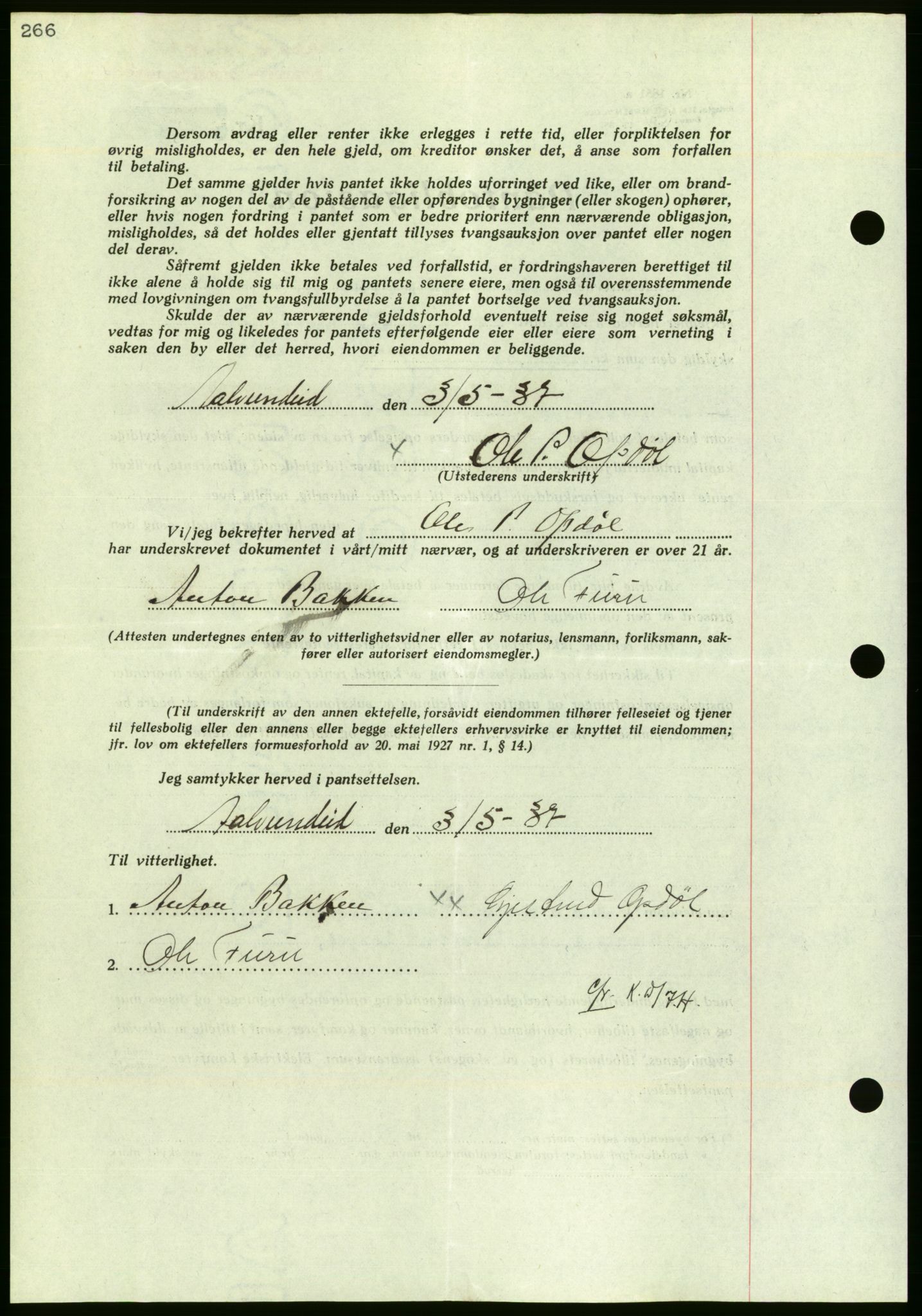 Nordmøre sorenskriveri, AV/SAT-A-4132/1/2/2Ca/L0091: Pantebok nr. B81, 1937-1937, Dagboknr: 1184/1937