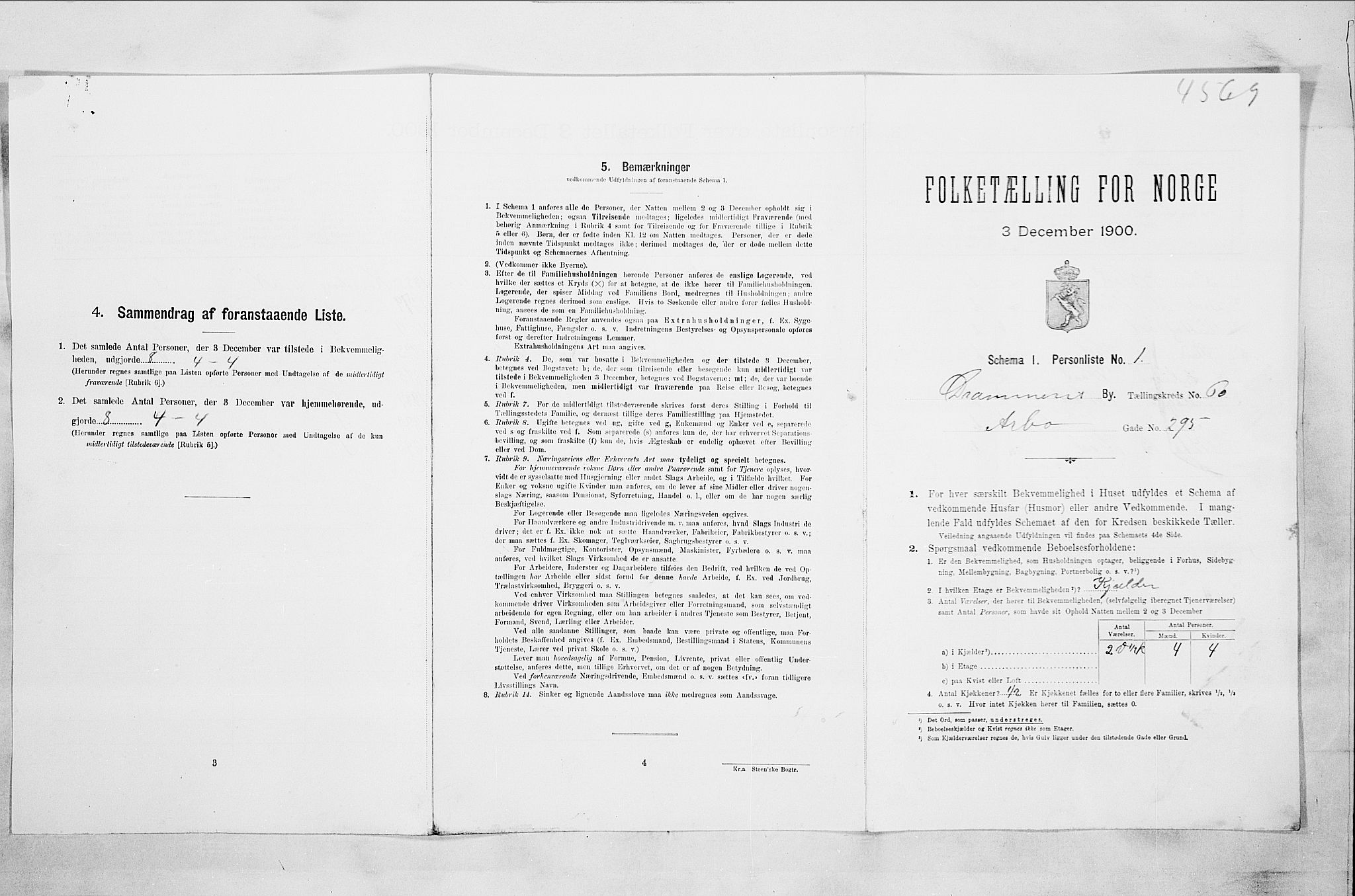 RA, Folketelling 1900 for 0602 Drammen kjøpstad, 1900, s. 10475