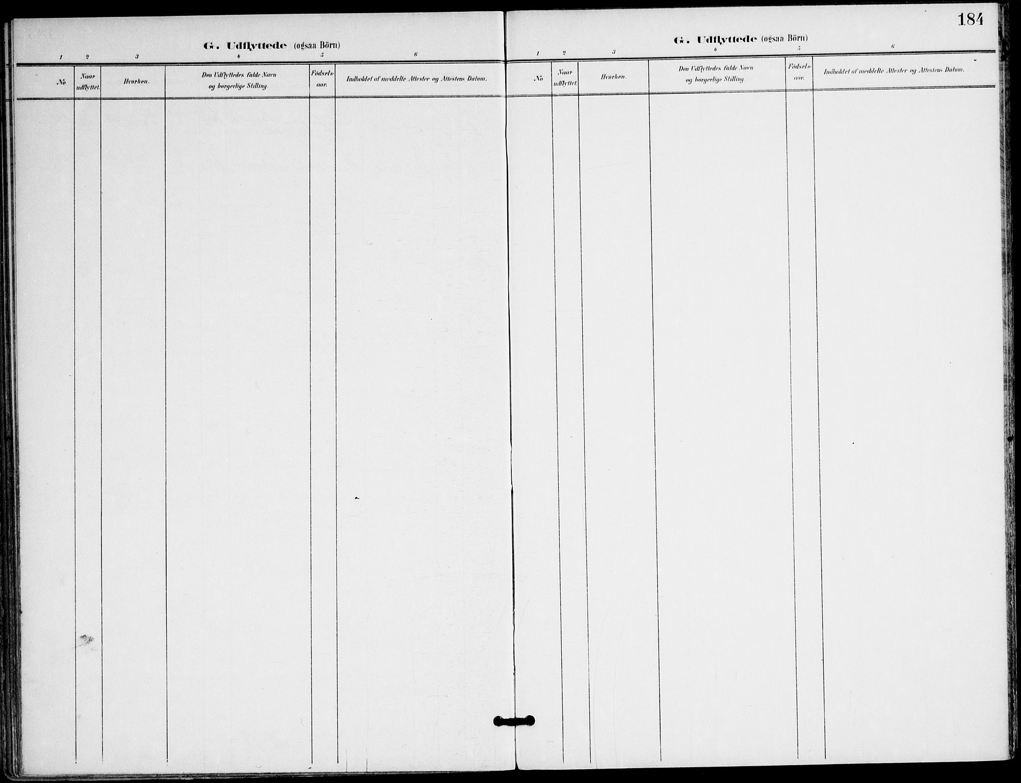 Ministerialprotokoller, klokkerbøker og fødselsregistre - Nordland, AV/SAT-A-1459/823/L0326: Ministerialbok nr. 823A03, 1899-1919, s. 184