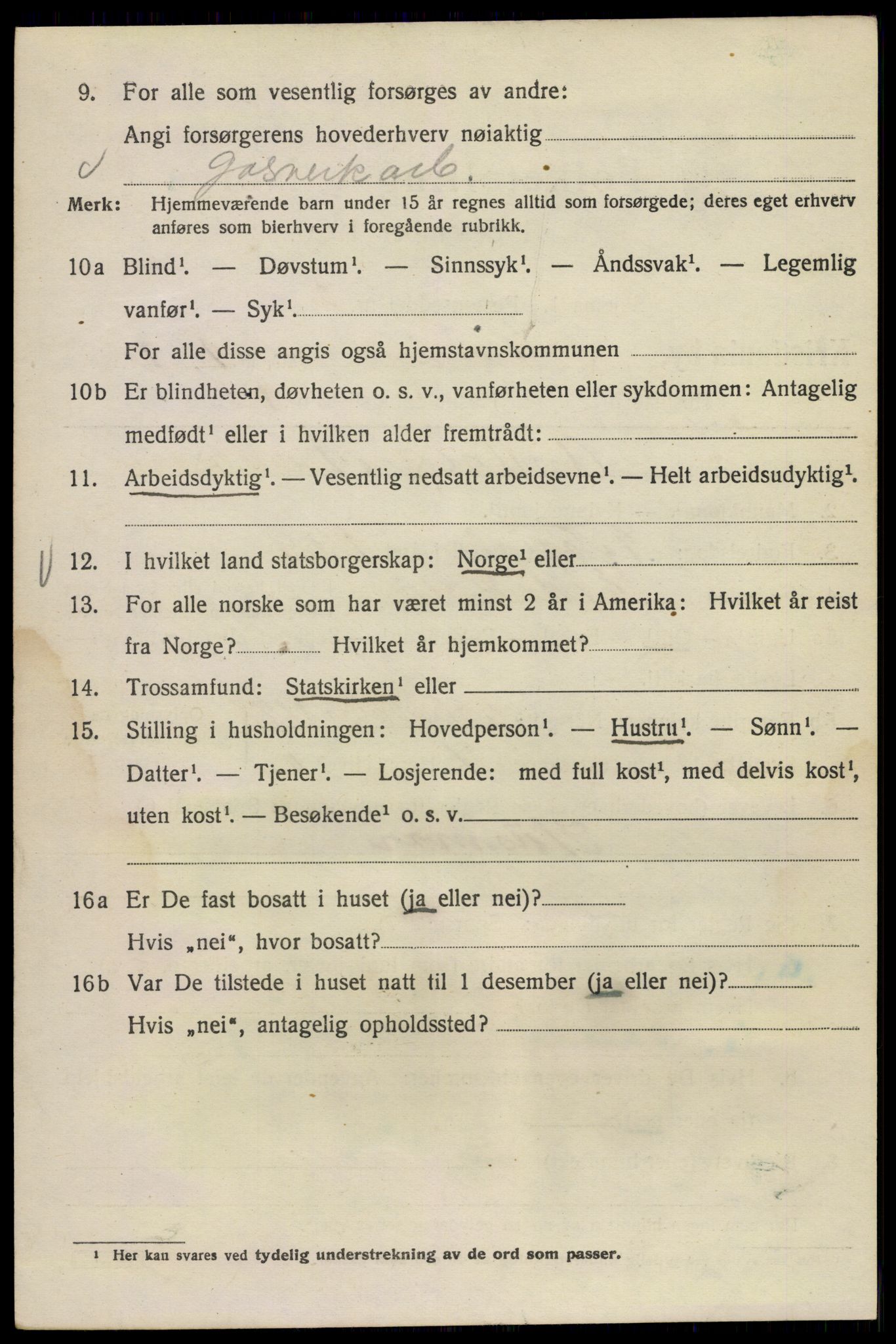 SAO, Folketelling 1920 for 0301 Kristiania kjøpstad, 1920, s. 654698