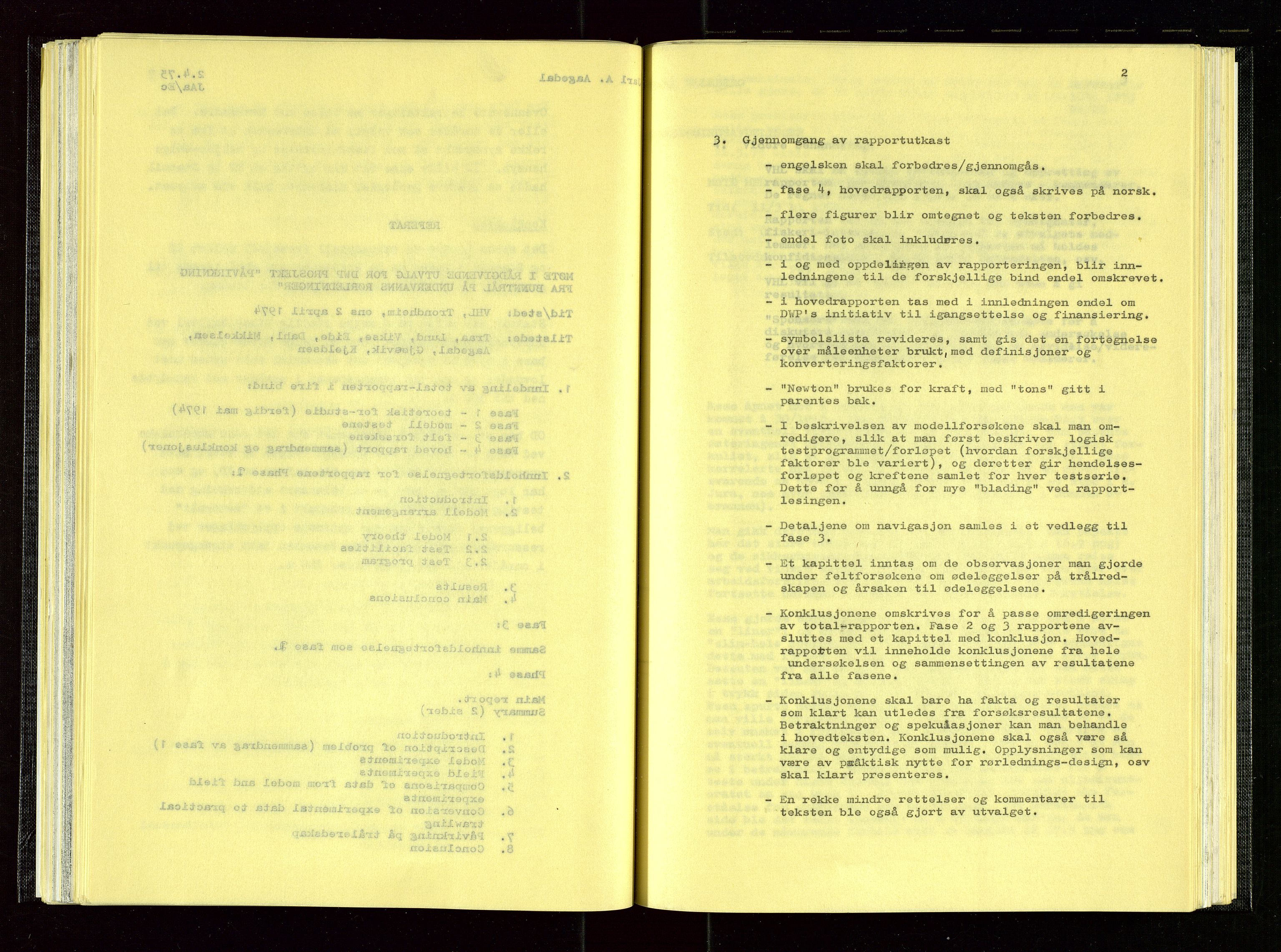 Oljedirektoratet, AV/SAST-A-101366/Aa/L0004: Referatprotokoller, 1975