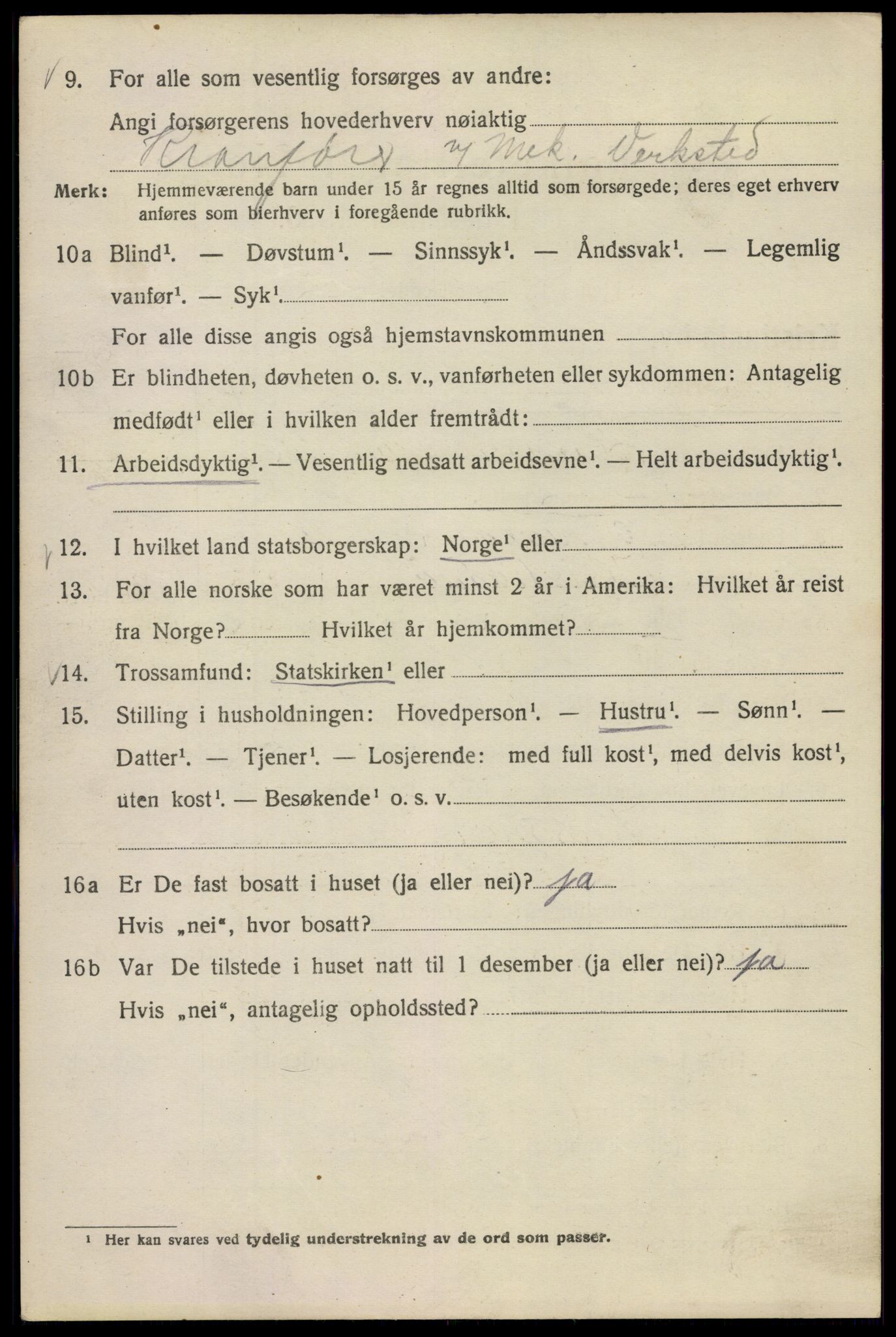 SAO, Folketelling 1920 for 0301 Kristiania kjøpstad, 1920, s. 396844